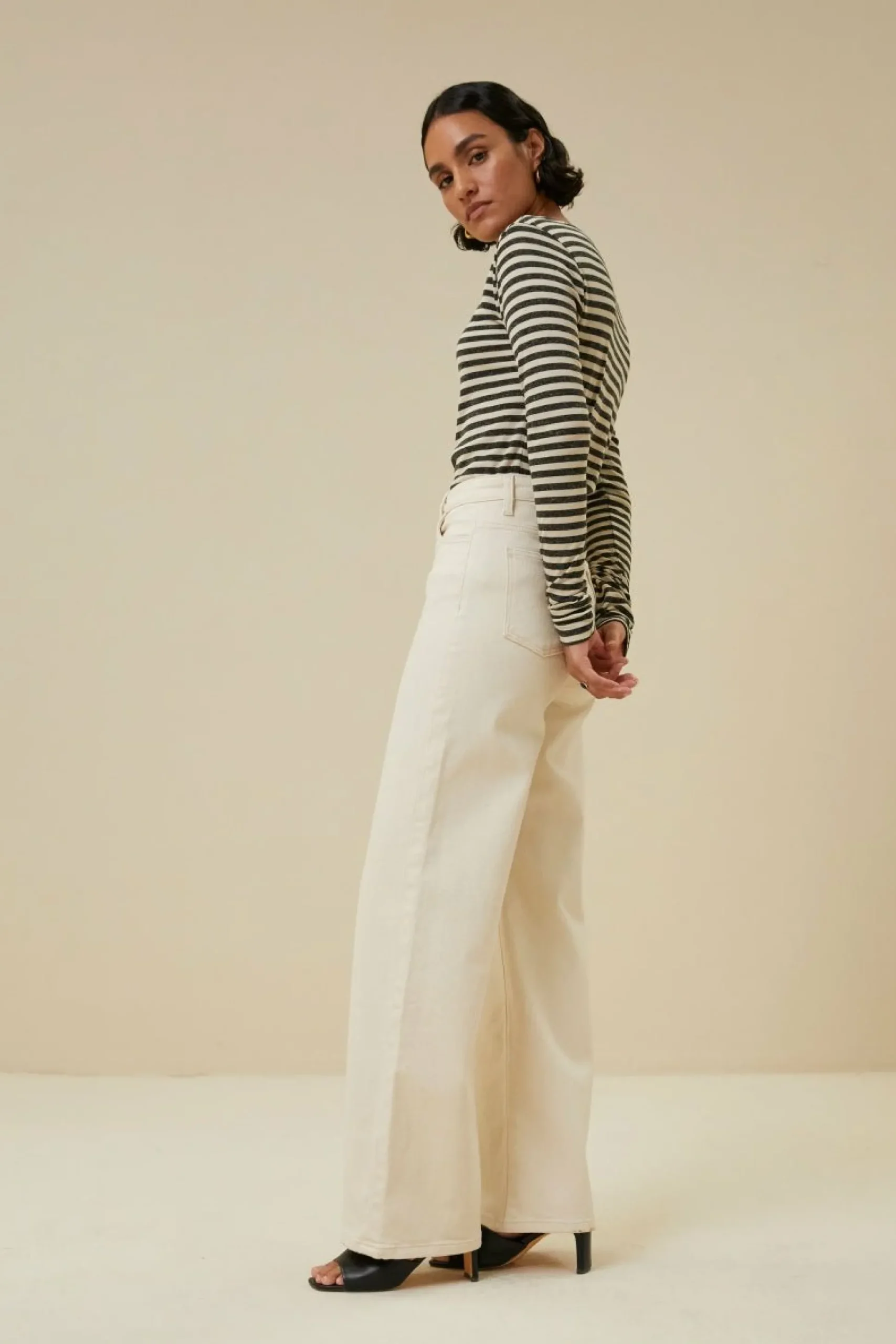 By bar Tops & Shirts<Basic Ls Stripe Top