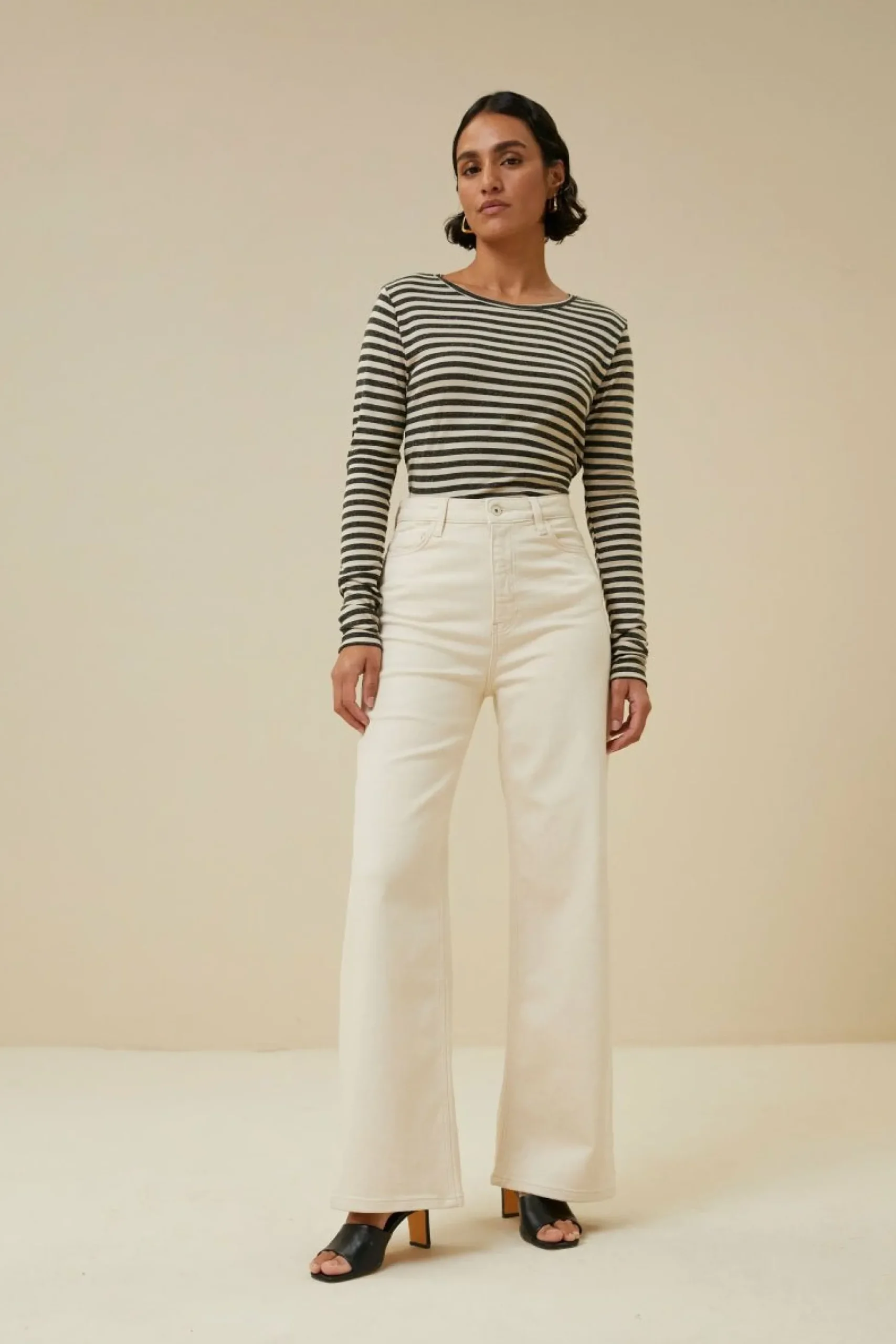By bar Tops & Shirts<Basic Ls Stripe Top