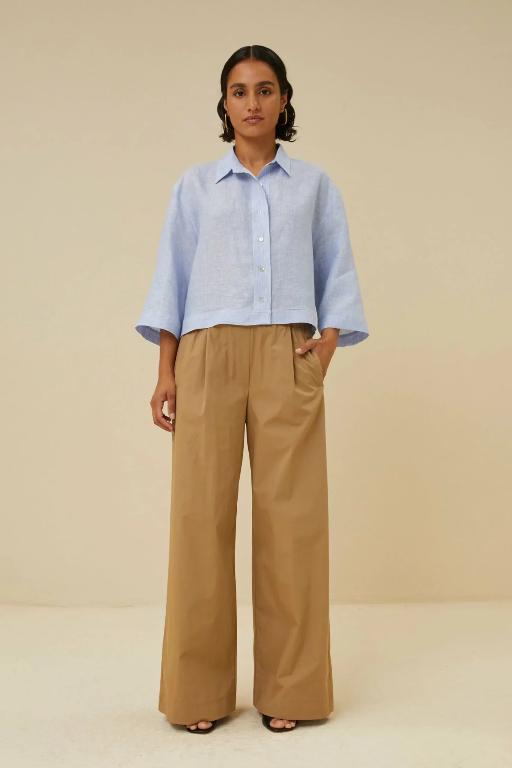 By bar Co-Ord Sets<Benice Pinstripe Blouse