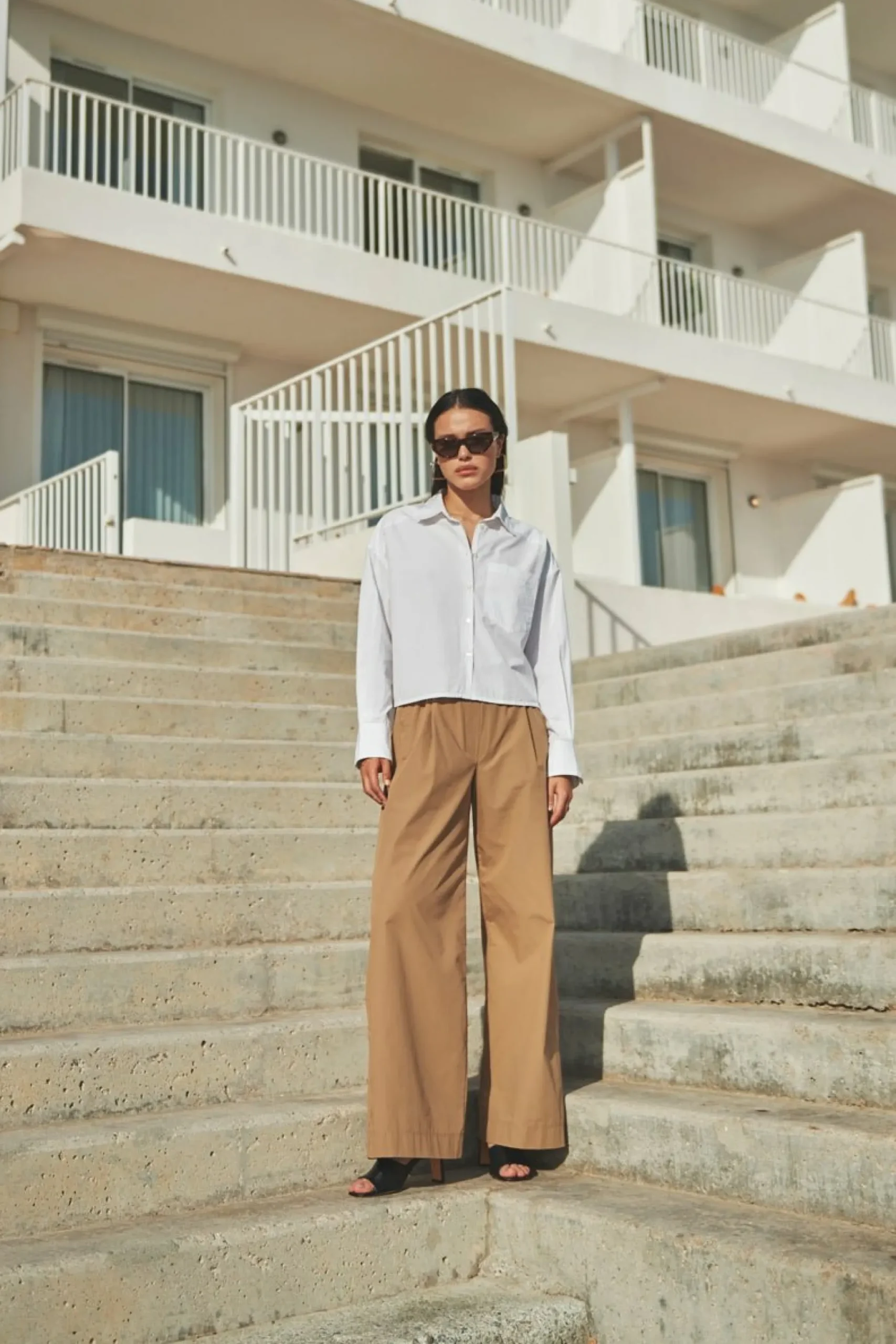 By bar Broeken<Benji Poplin Pants