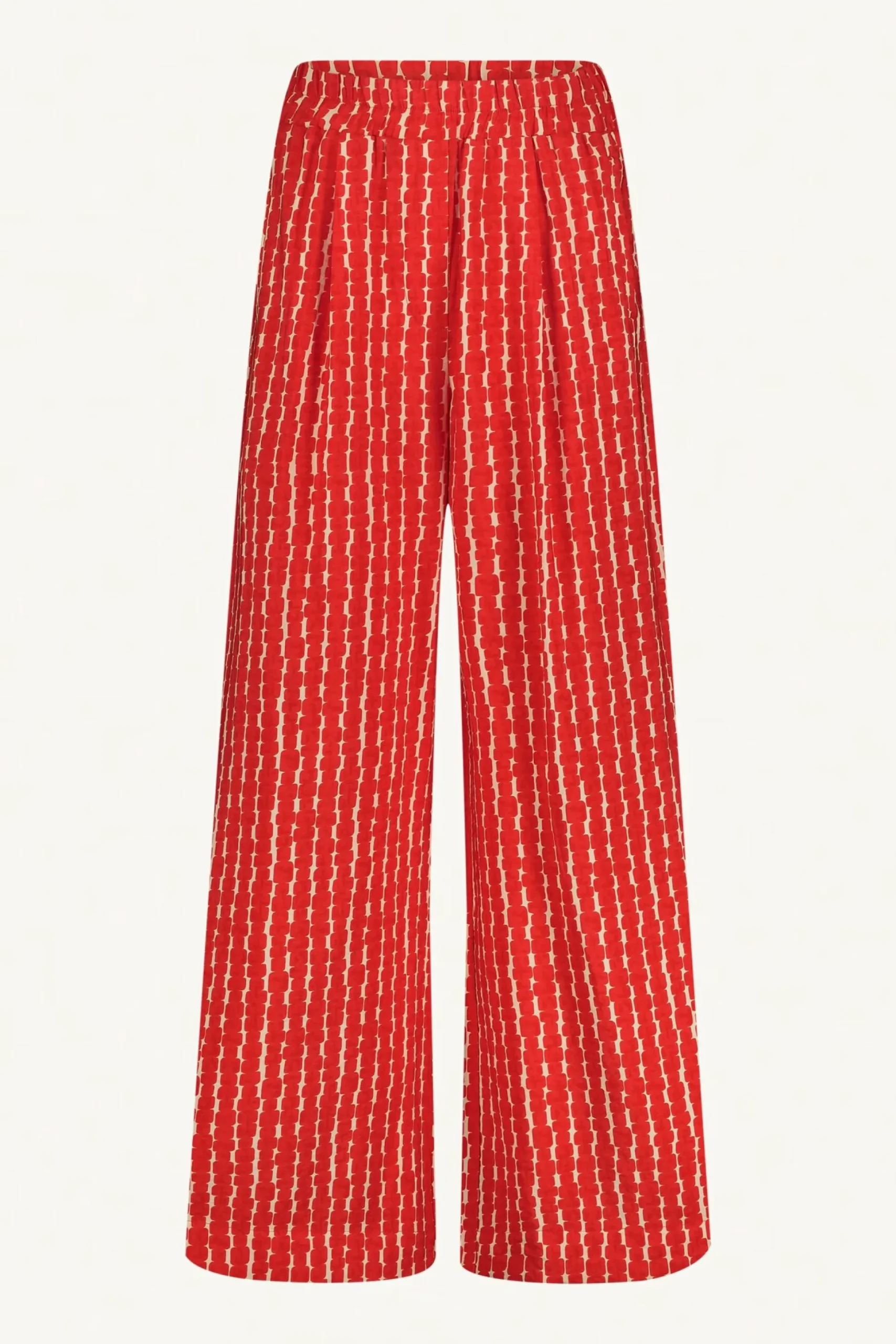 By bar Broeken<Benji Red Groove Pant