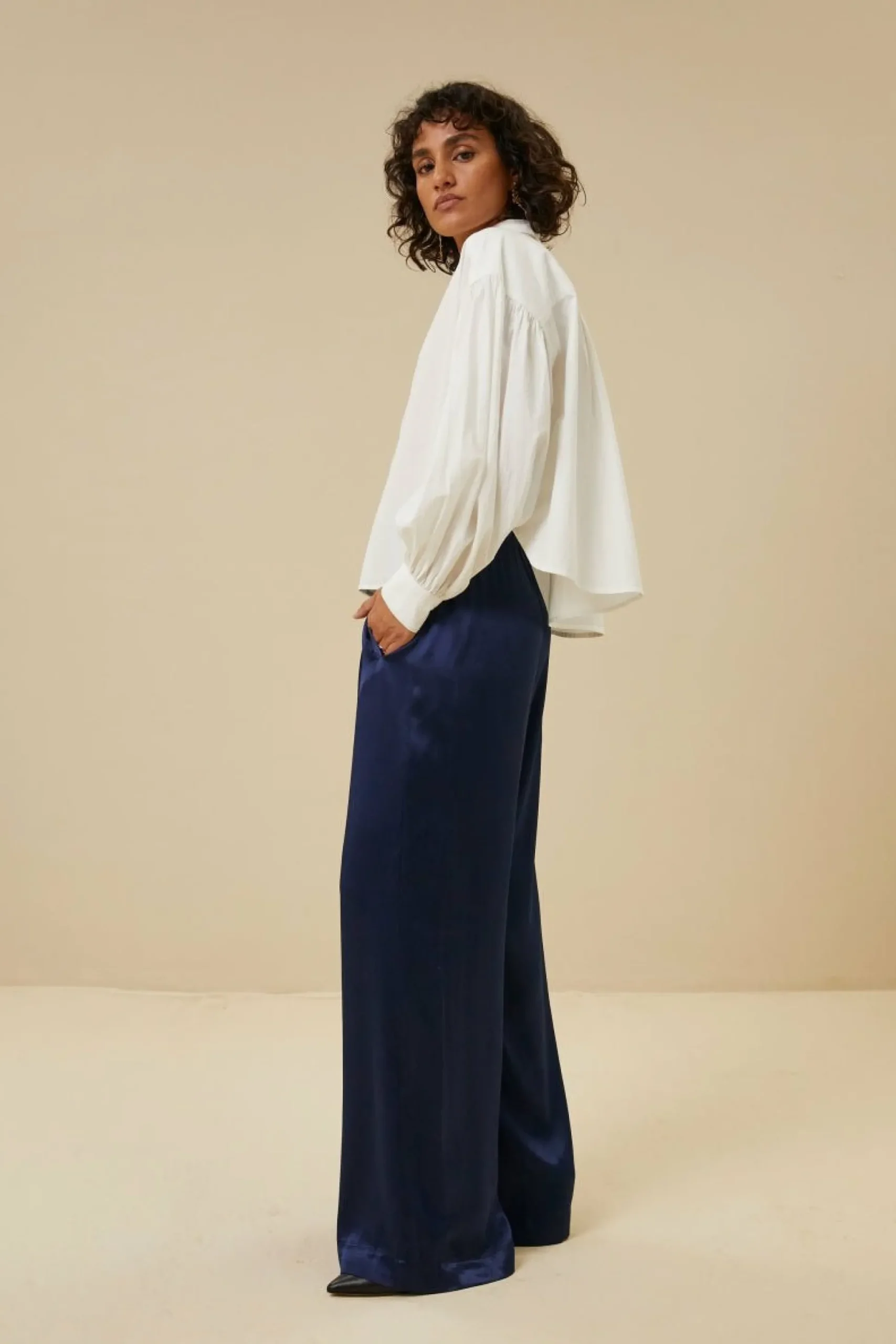 By bar Broeken<Benji Satin Pant