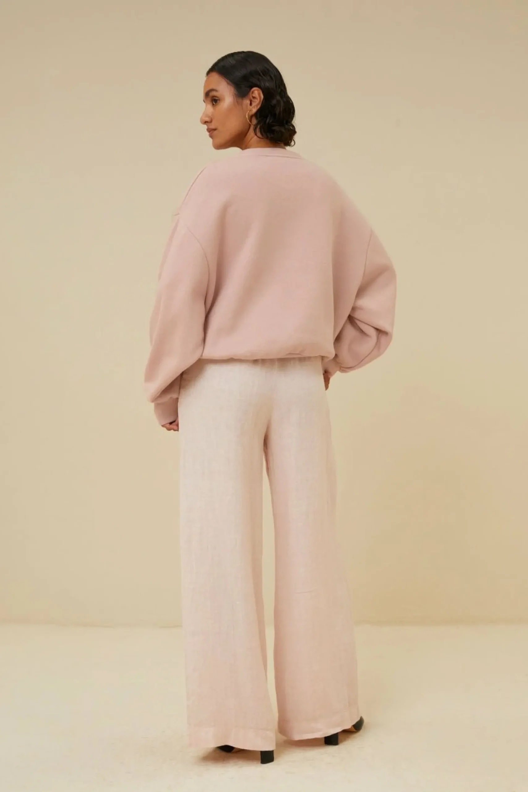 By bar Truien<Bibi Short Logo Sweater