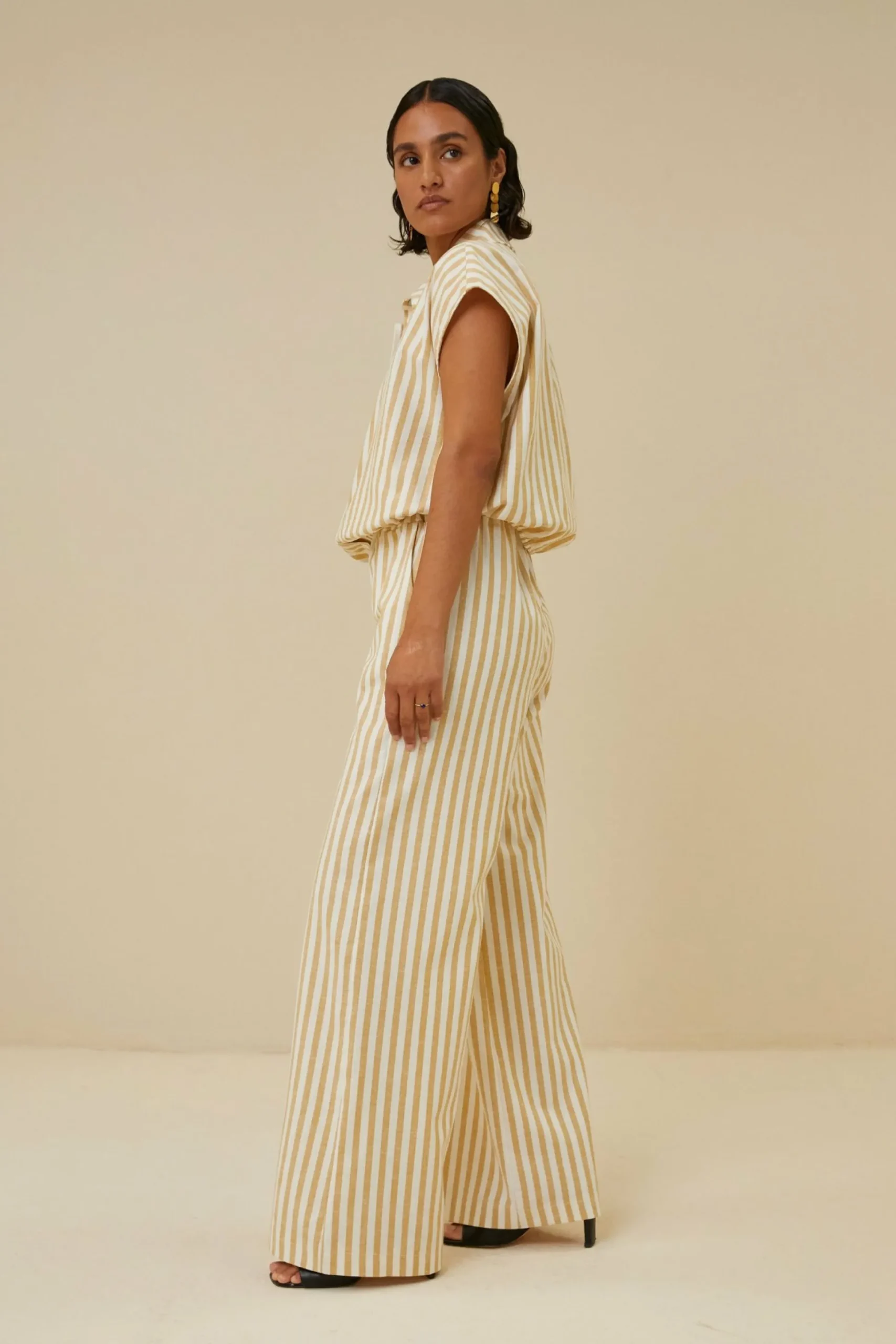 By bar Blouses<Bieke Linen Stripe Blouse