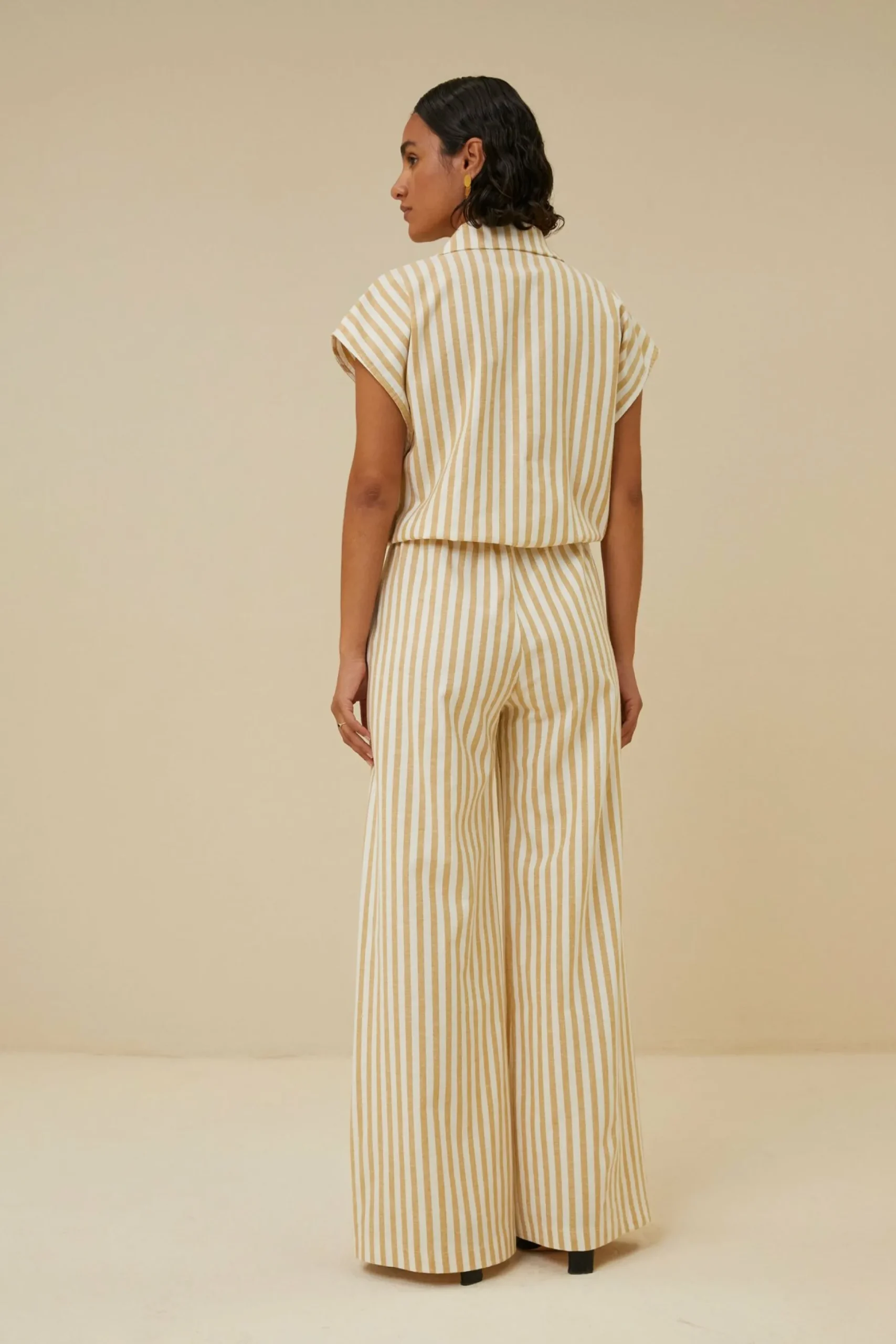 By bar Blouses<Bieke Linen Stripe Blouse