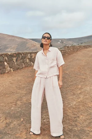 By bar Co-Ord Sets<Cris Linen Blouse