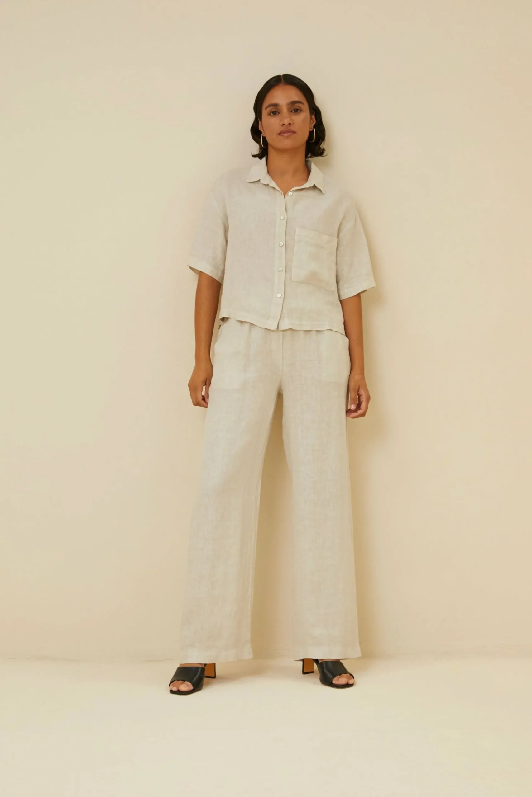 By bar Co-Ord Sets<Cris Linen Blouse