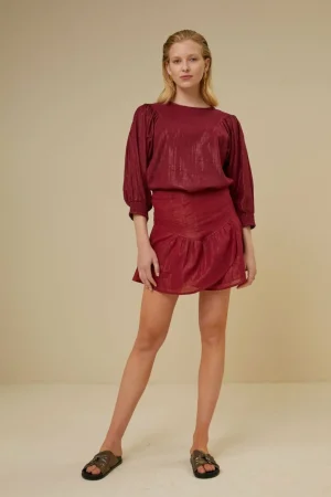 By bar Co-Ord Sets<Dua Metallic Blouse