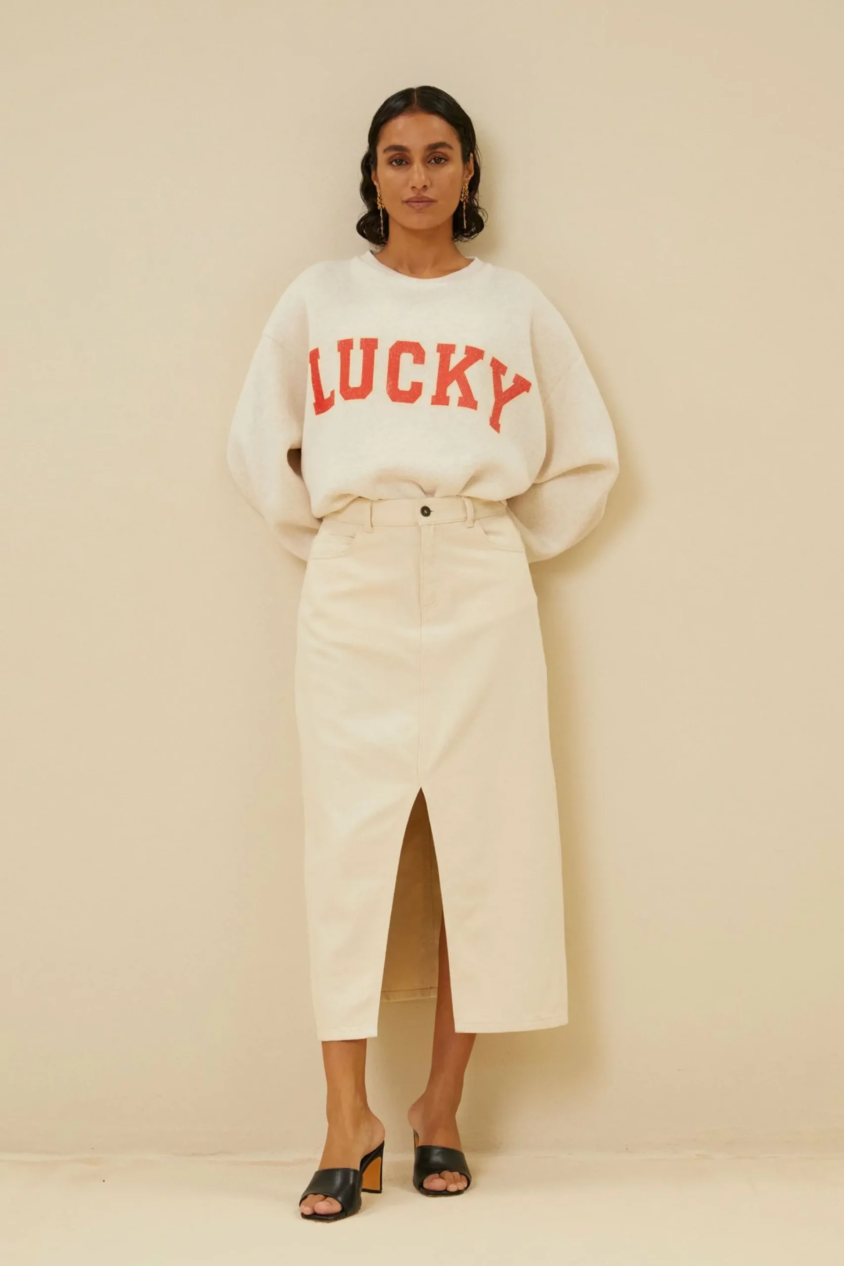 By bar Rokken<Elba Twill Skirt