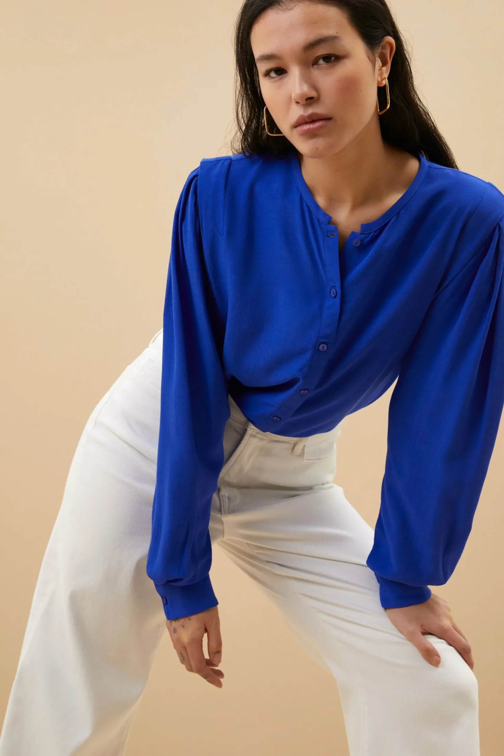 By bar Blouses<Erin Viscose Blouse