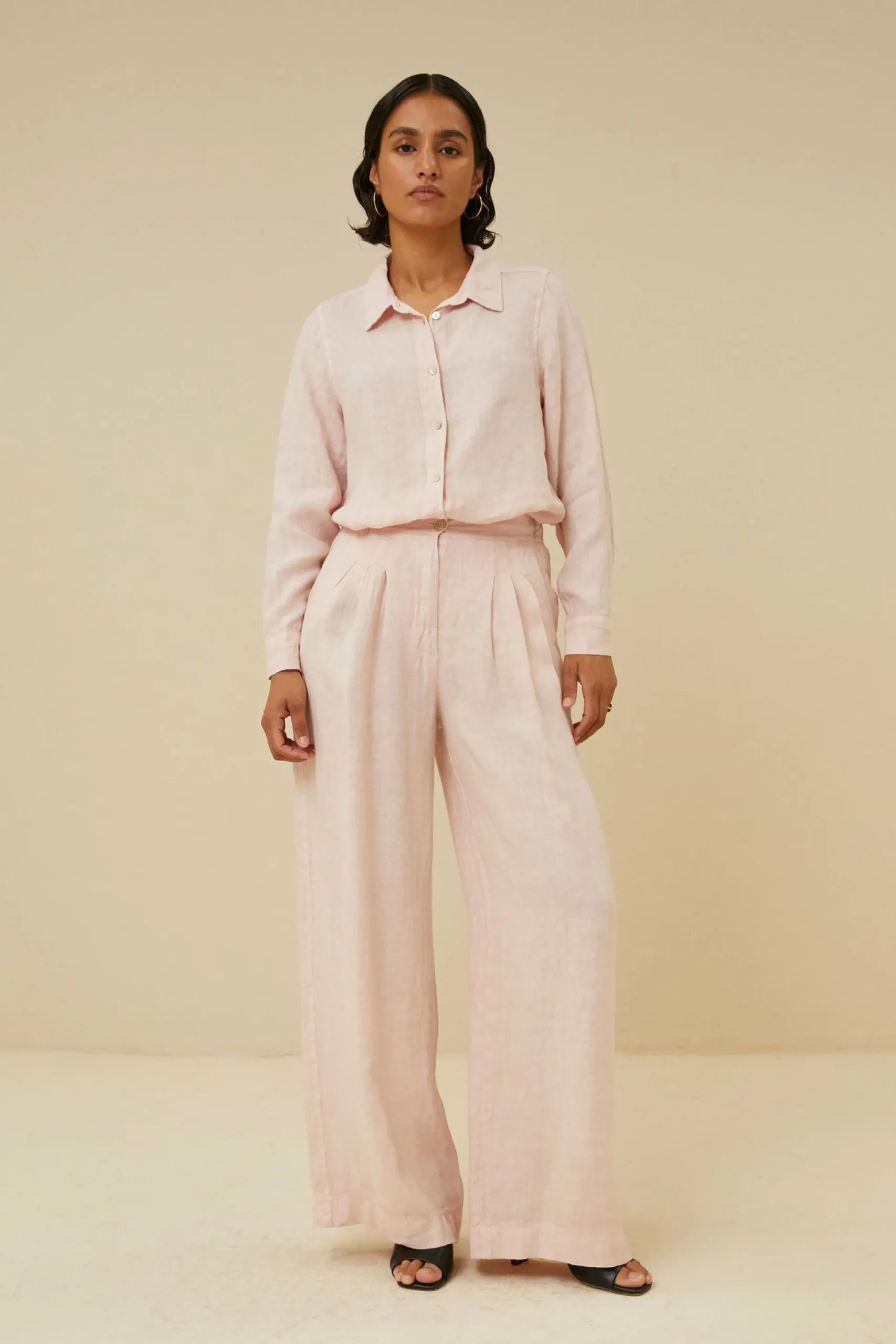 By bar Blouses<Irene Linen Ls Blouse