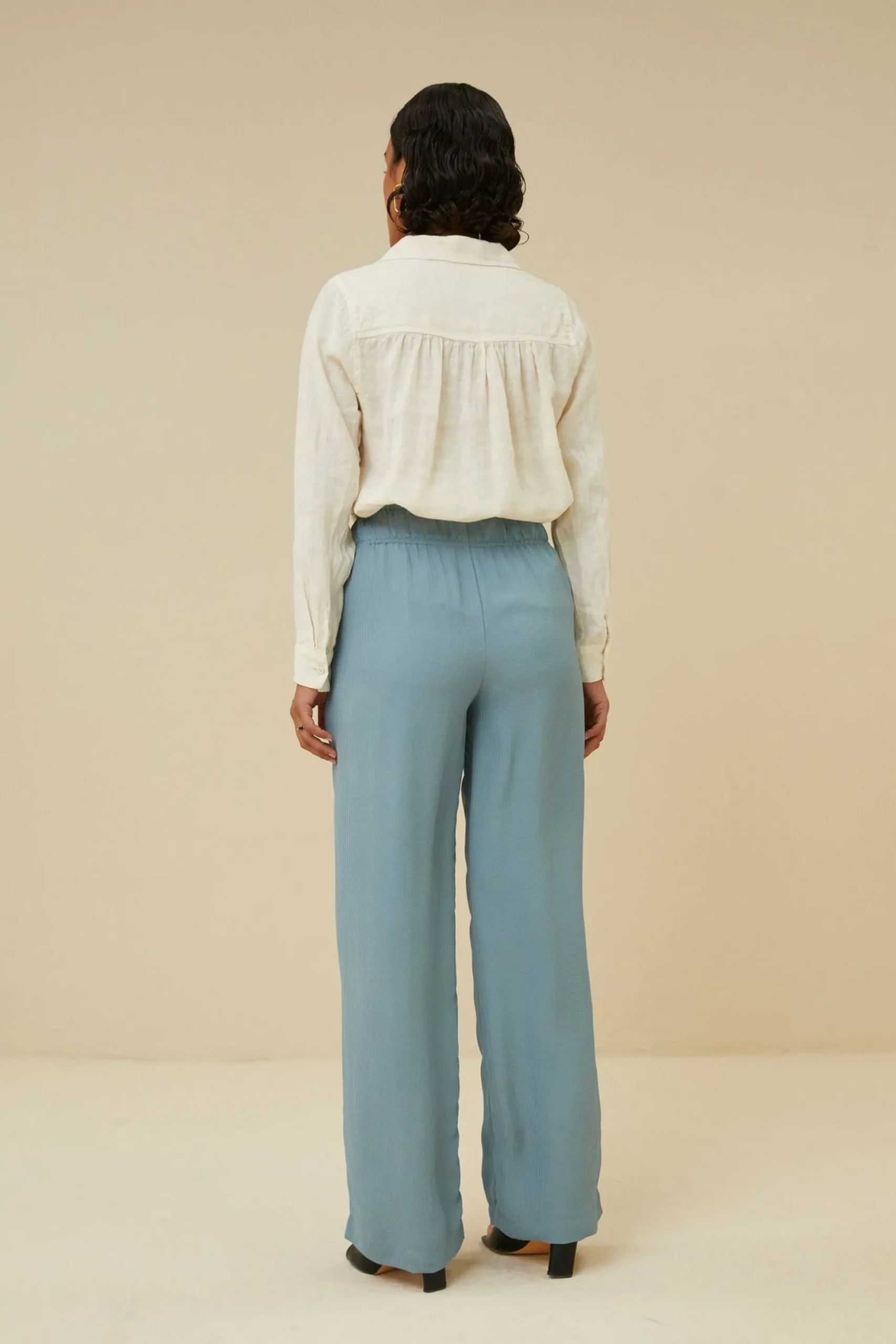 By bar Co-Ord Sets<Irene Linen Ls Blouse