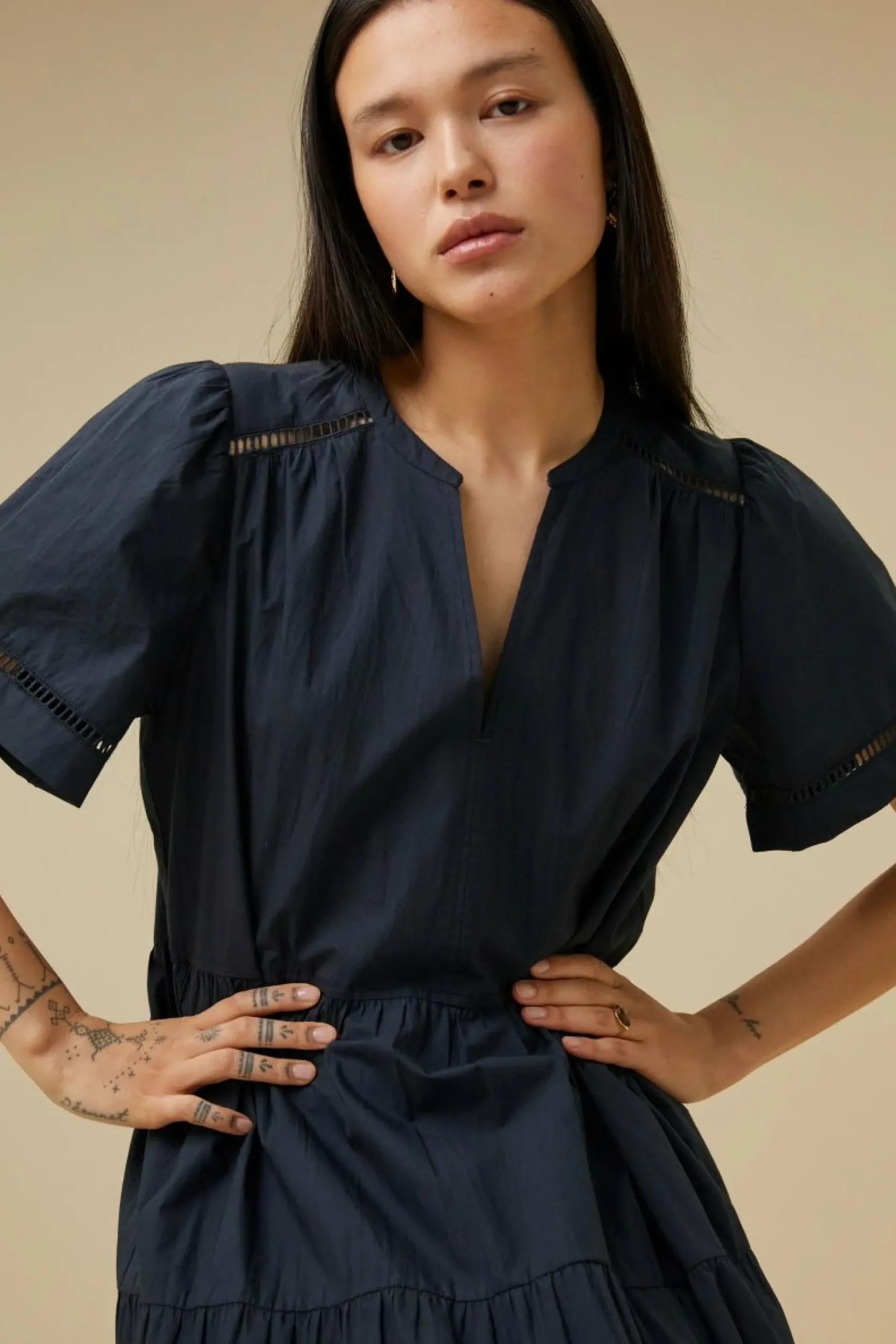 By bar Jurken<Jay Poplin Dress