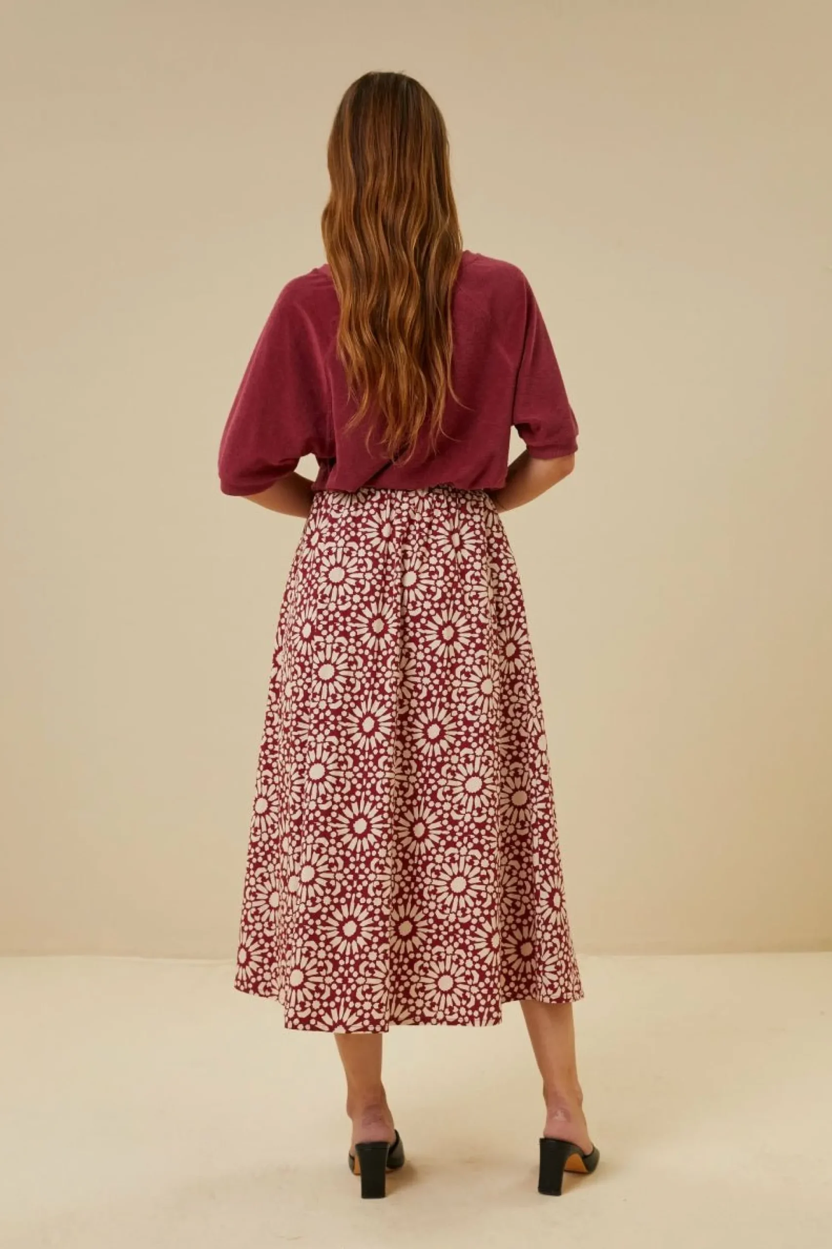 By bar Rokken<Juta Sunflower Skirt
