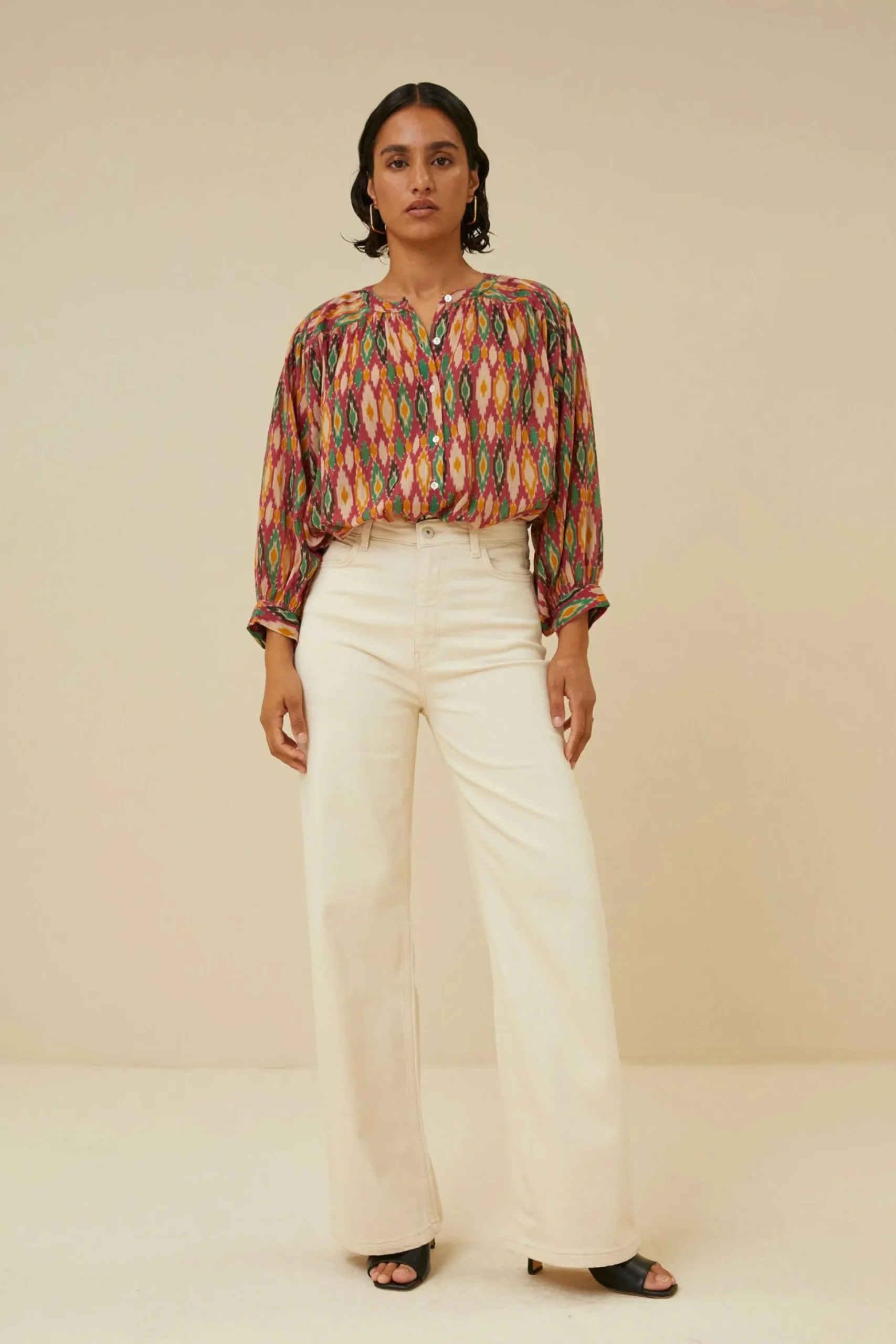 By bar Blouses<Lucy Summer Ikat Blouse