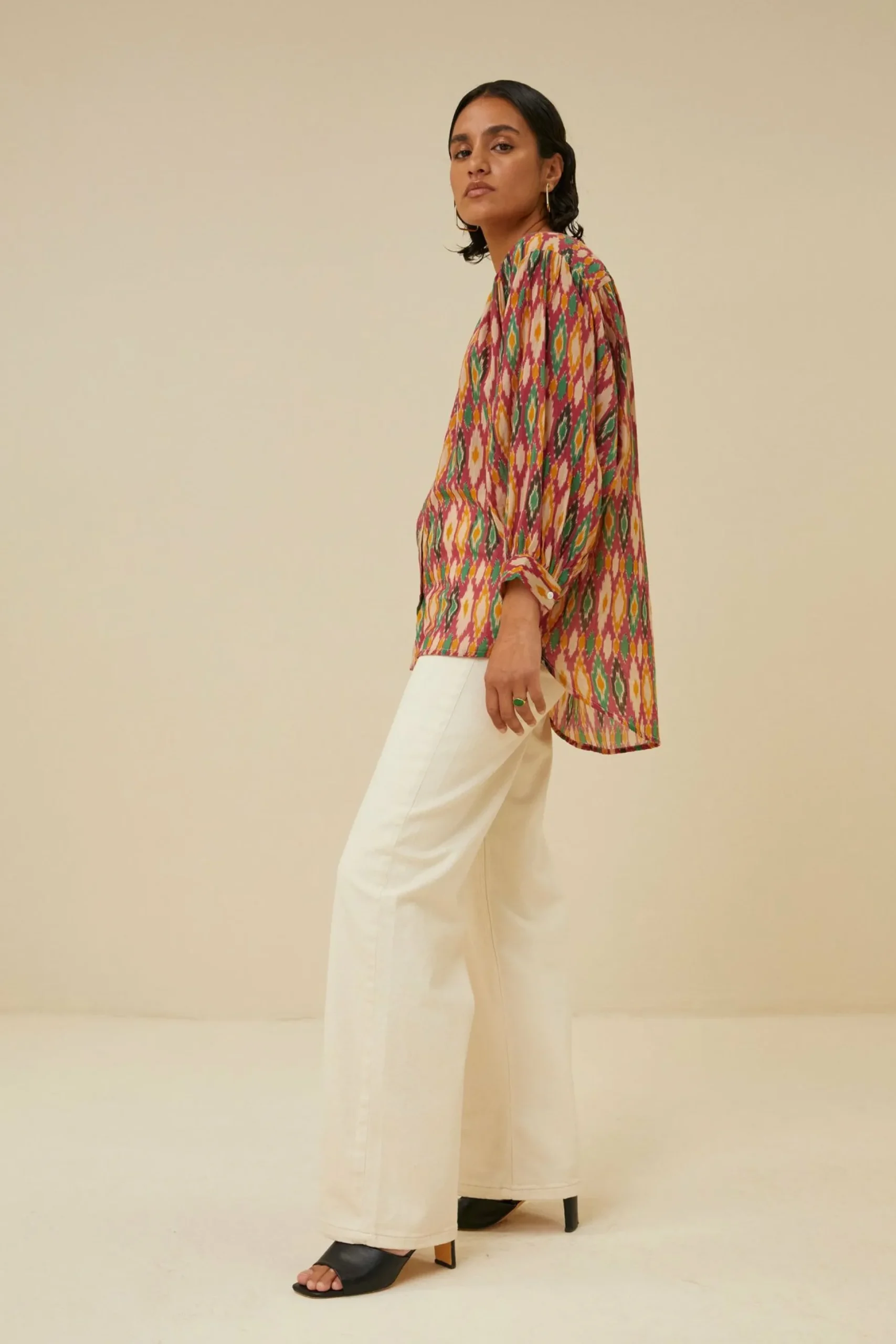 By bar Blouses<Lucy Summer Ikat Blouse