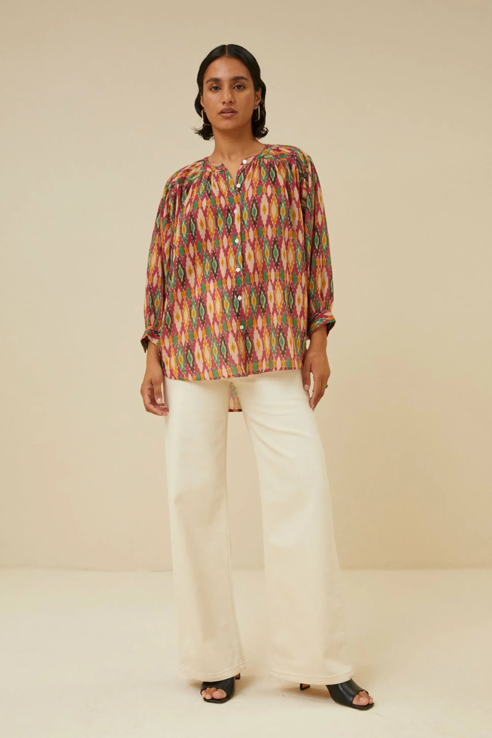 By bar Blouses<Lucy Summer Ikat Blouse