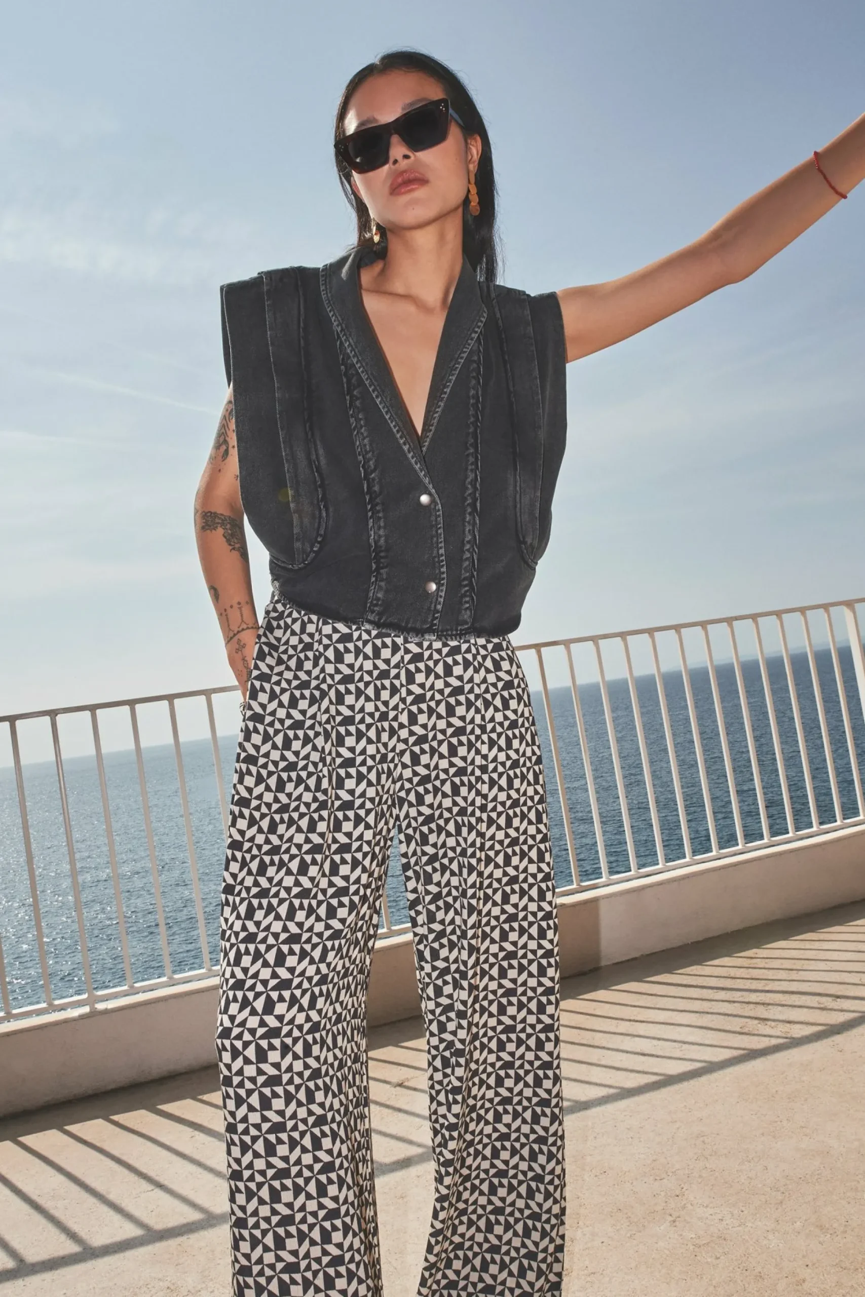 By bar Broeken<Mara Graphic Pant