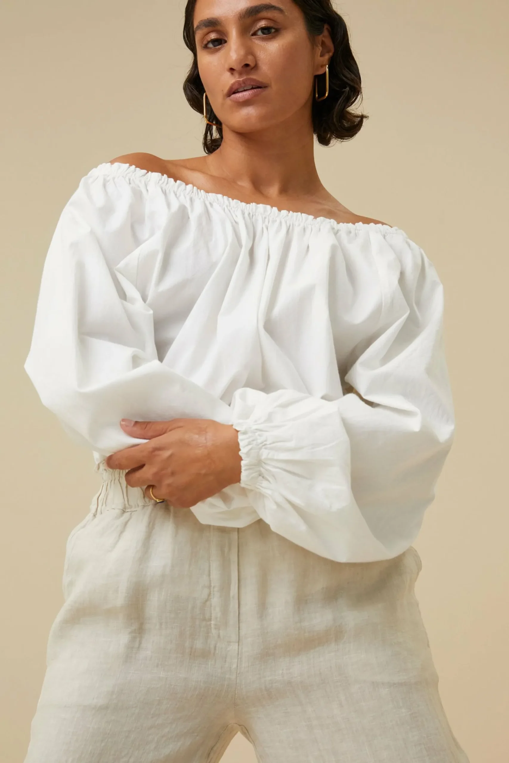 By bar Blouses<Mira Poplin Blouse