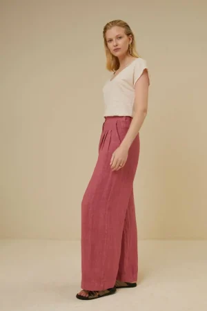 By bar Tops & Shirts<Momi Linen Top