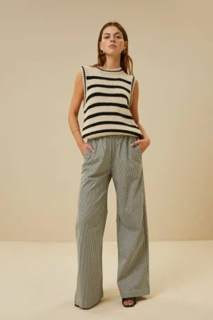 By bar Broeken<Neal Stripe Pant