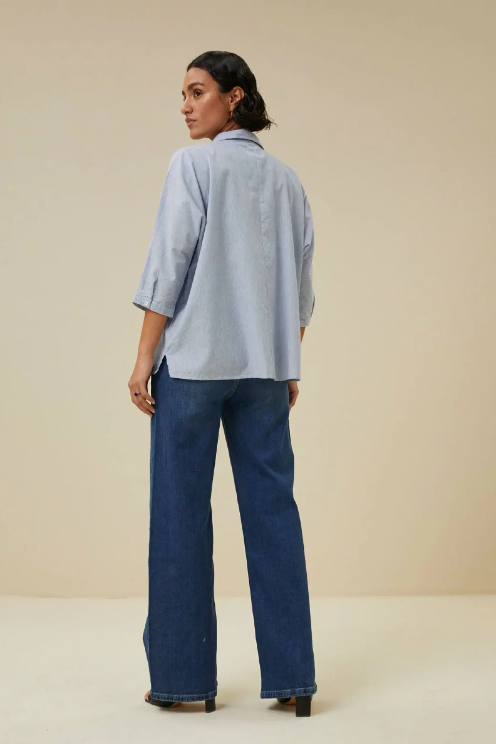 By bar Blouses<Norel Pin Stripe Blouse