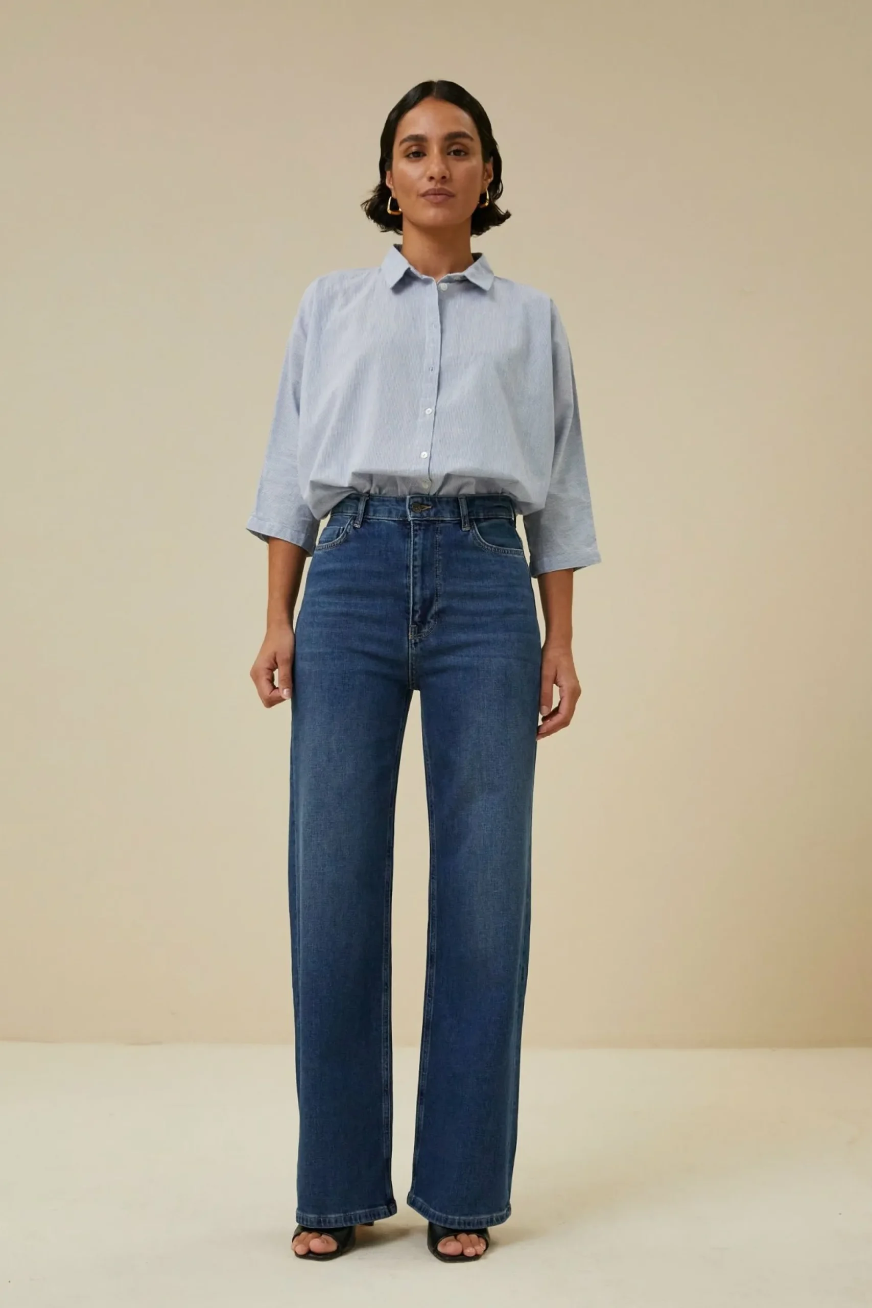By bar Blouses<Norel Pin Stripe Blouse