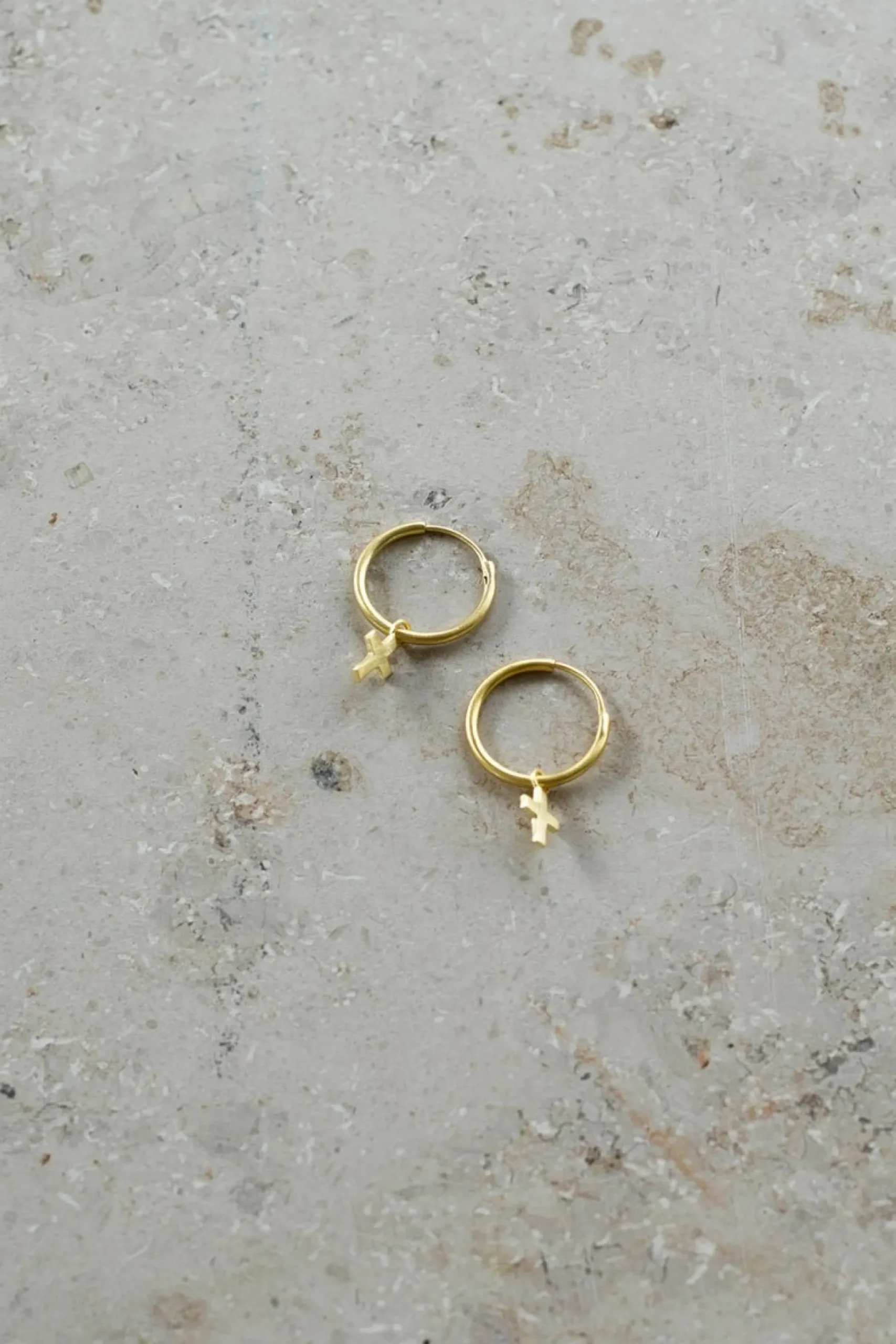 By bar Oorbellen<Pd Cross Round Earring