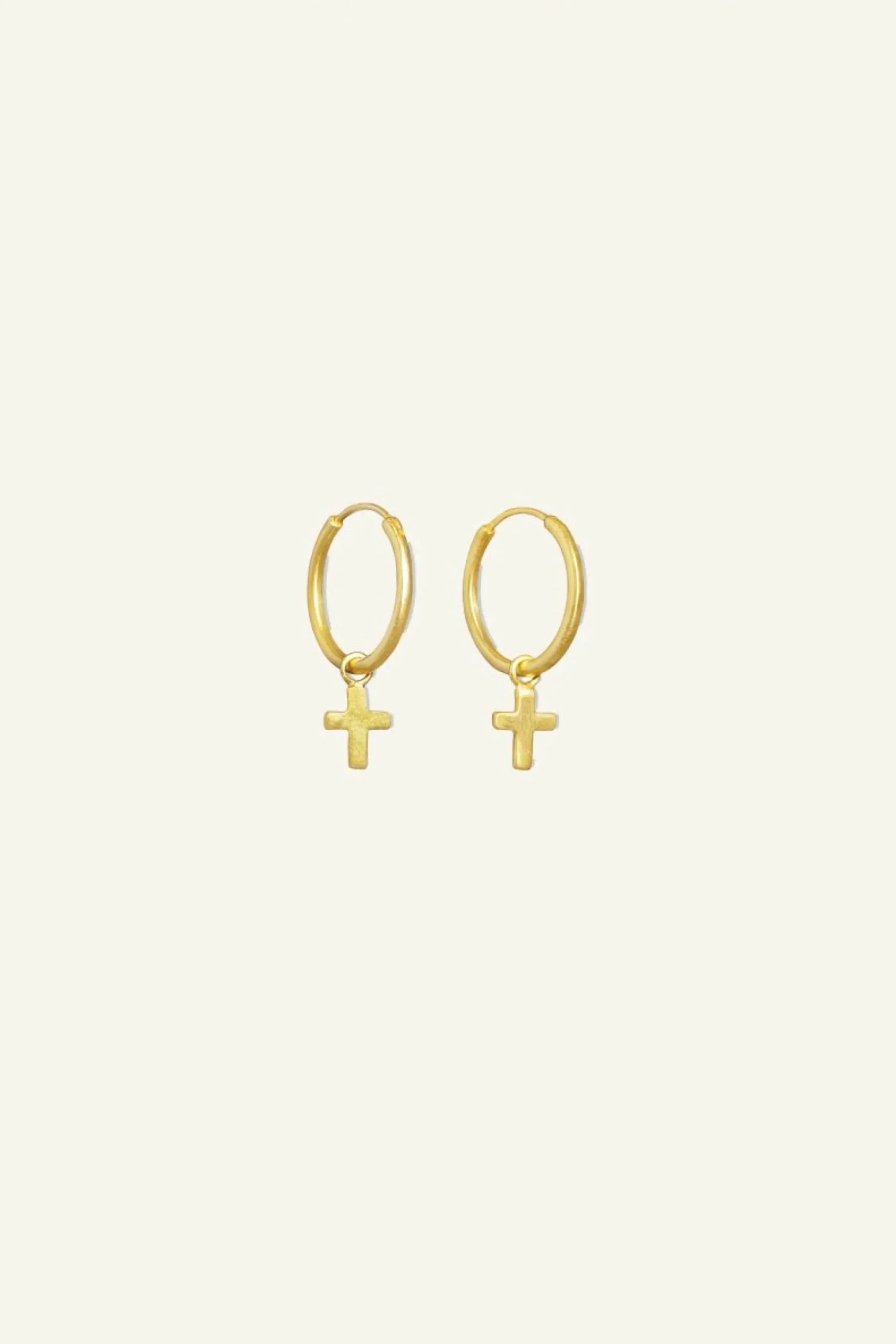 By bar Oorbellen<Pd Cross Round Earring