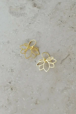 By bar Oorbellen<Pd Lotus Earring
