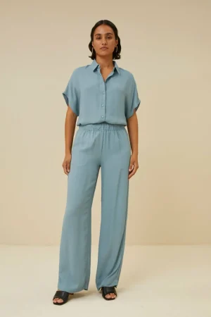 By bar Broeken<Robyn Satin Stripe Pant