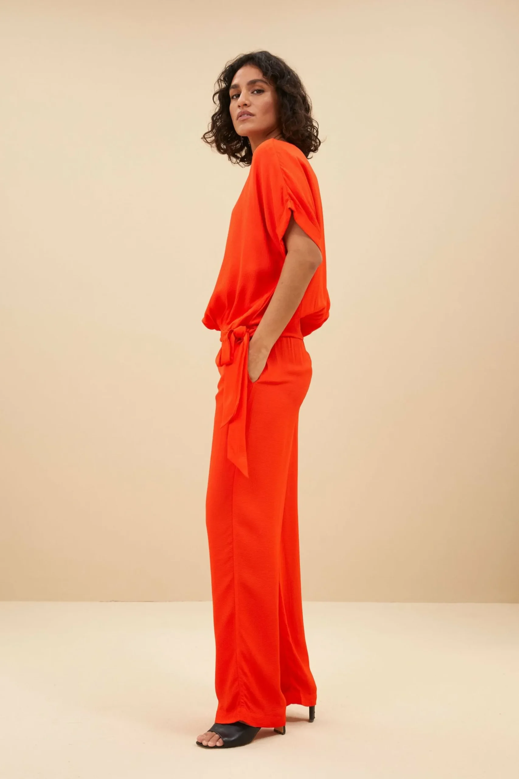 By bar Broeken<Robyn Satin Stripe Pant
