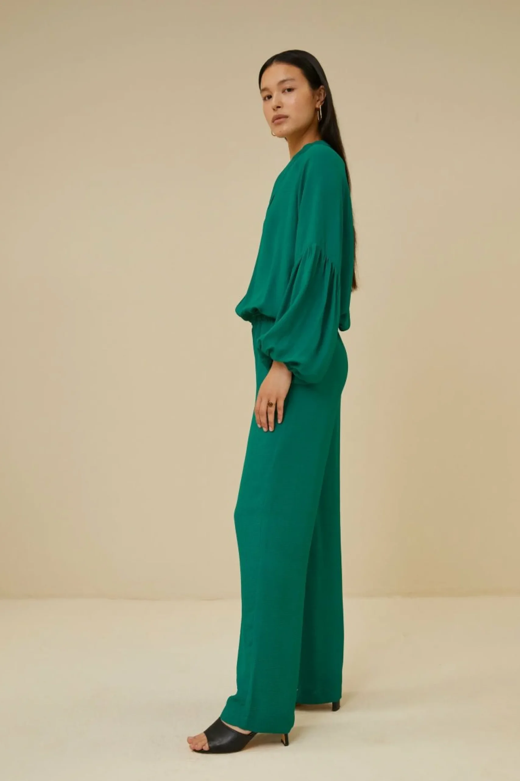 By bar Broeken<Robyn Satin Stripe Pant