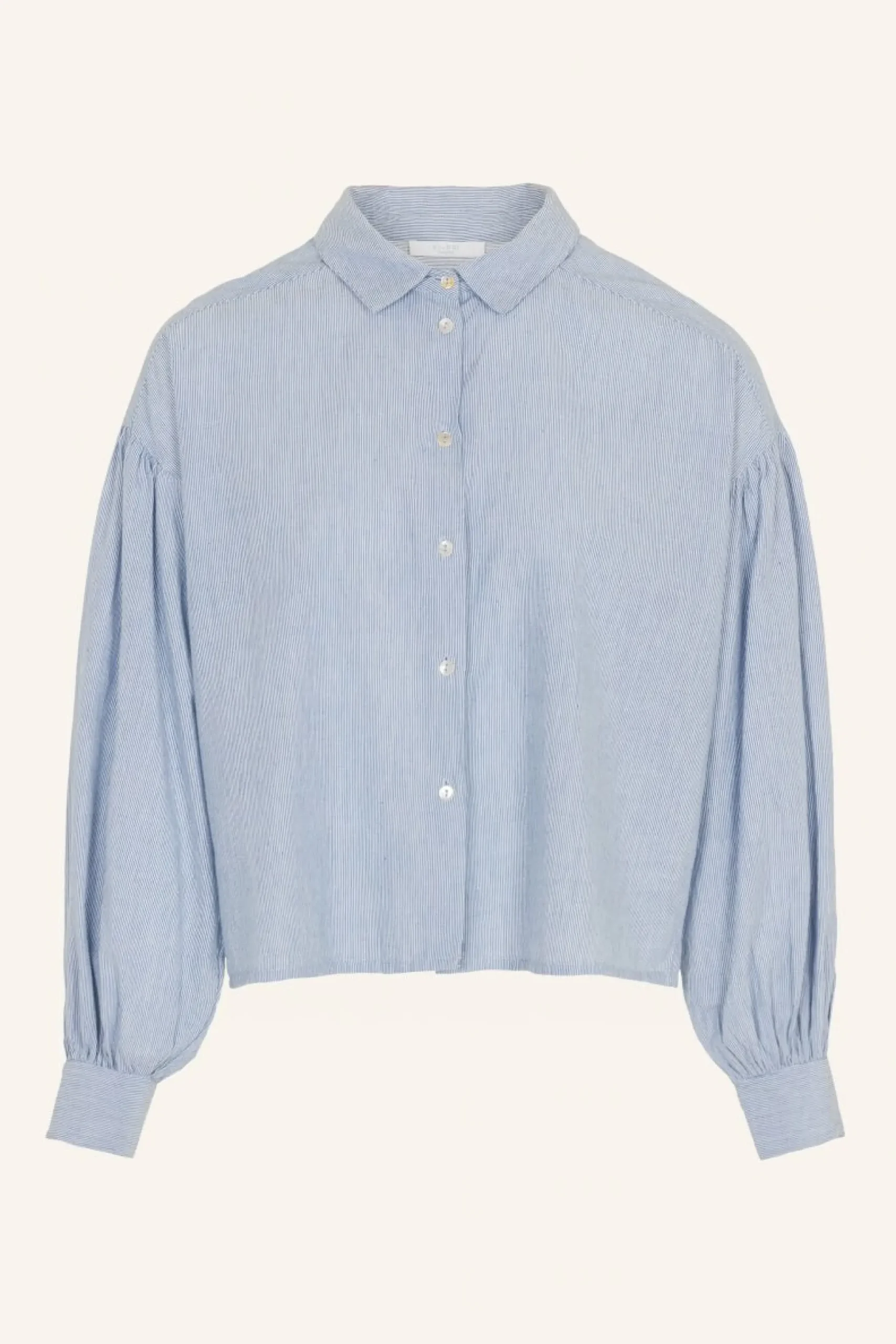 By bar Blouses<Sarah Short Pin Stripe Blouse