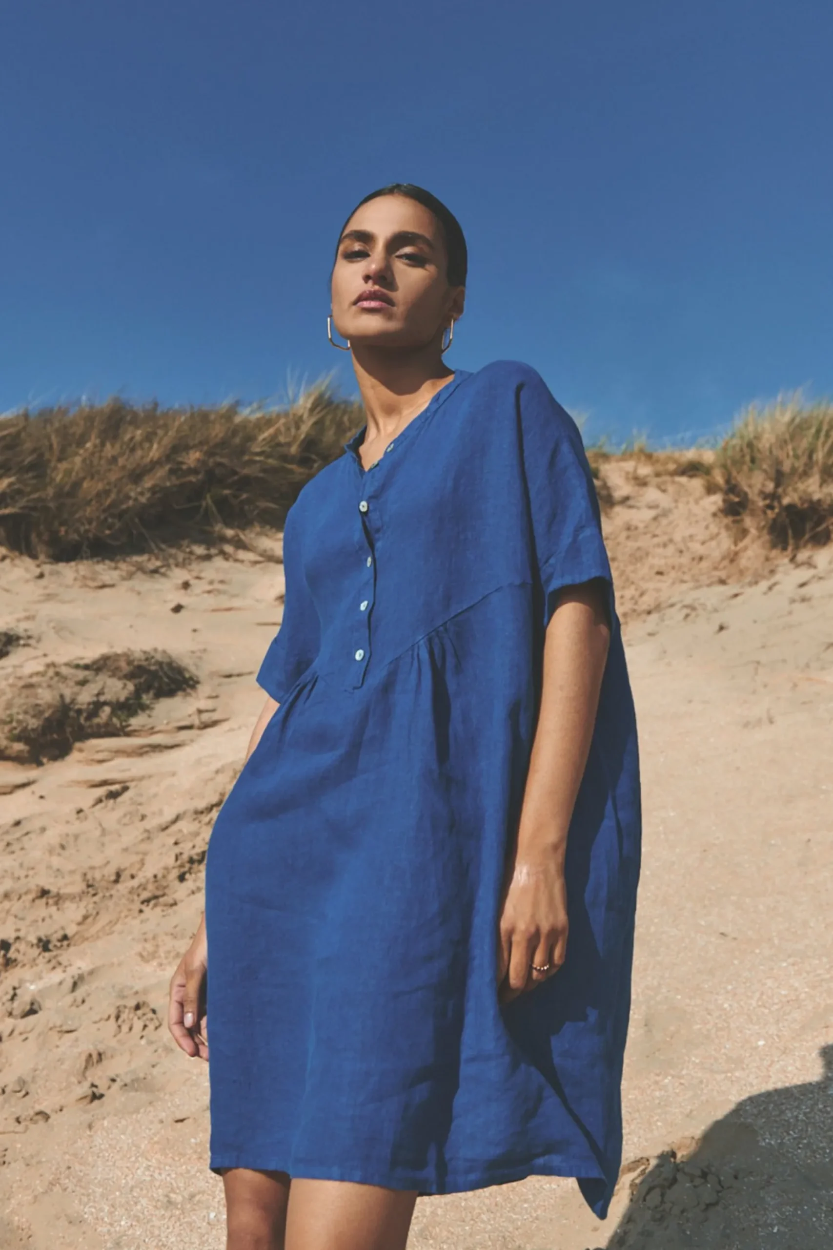 By bar Jurken<Tais Linen Dress