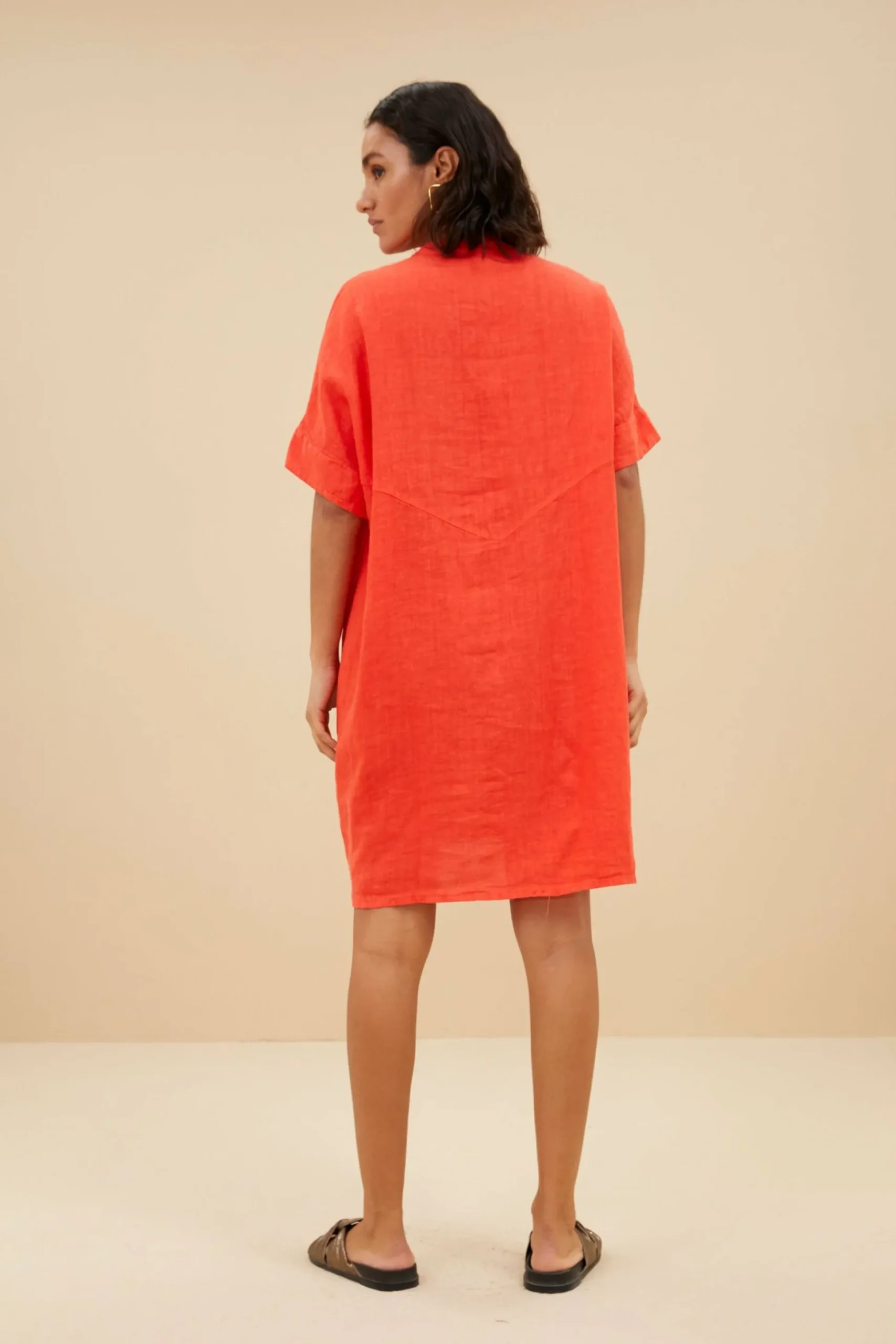 By bar Jurken<Tais Linen Dress