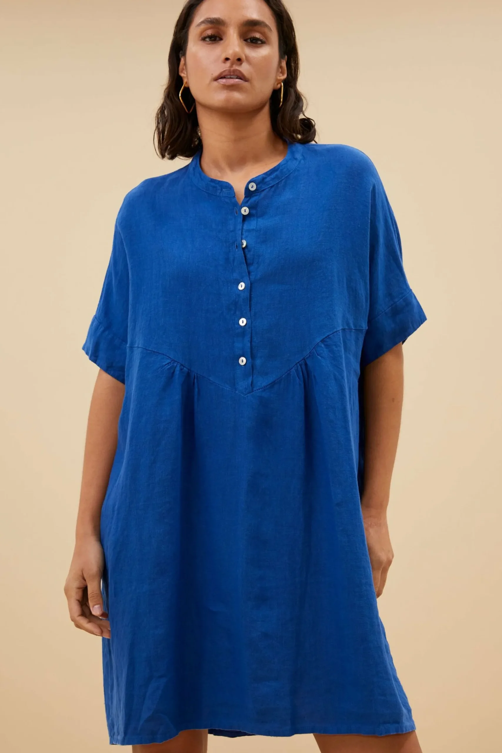 By bar Jurken<Tais Linen Dress