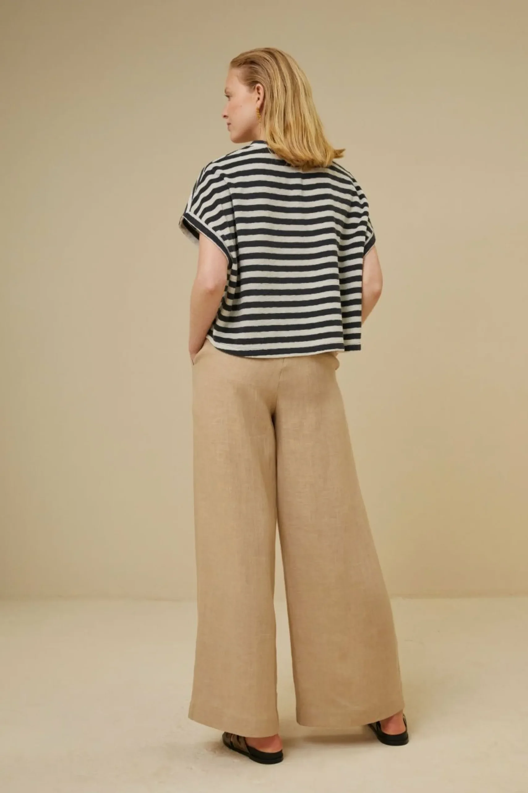 By bar Tops & Shirts<Tammie Slub Stripe Top