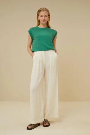 By bar Tops & Shirts<Thelma Linen Top