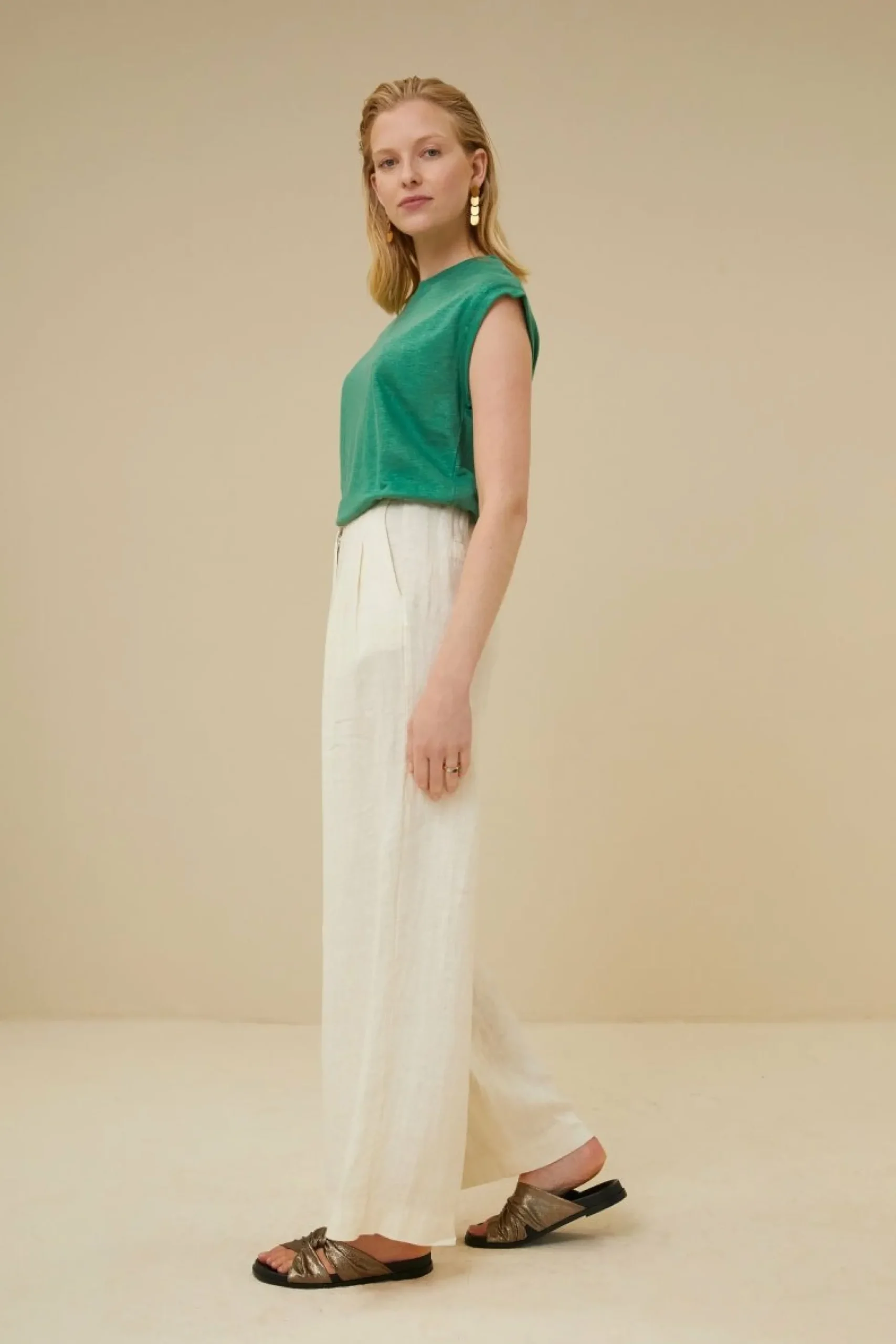 By bar Tops & Shirts<Thelma Linen Top