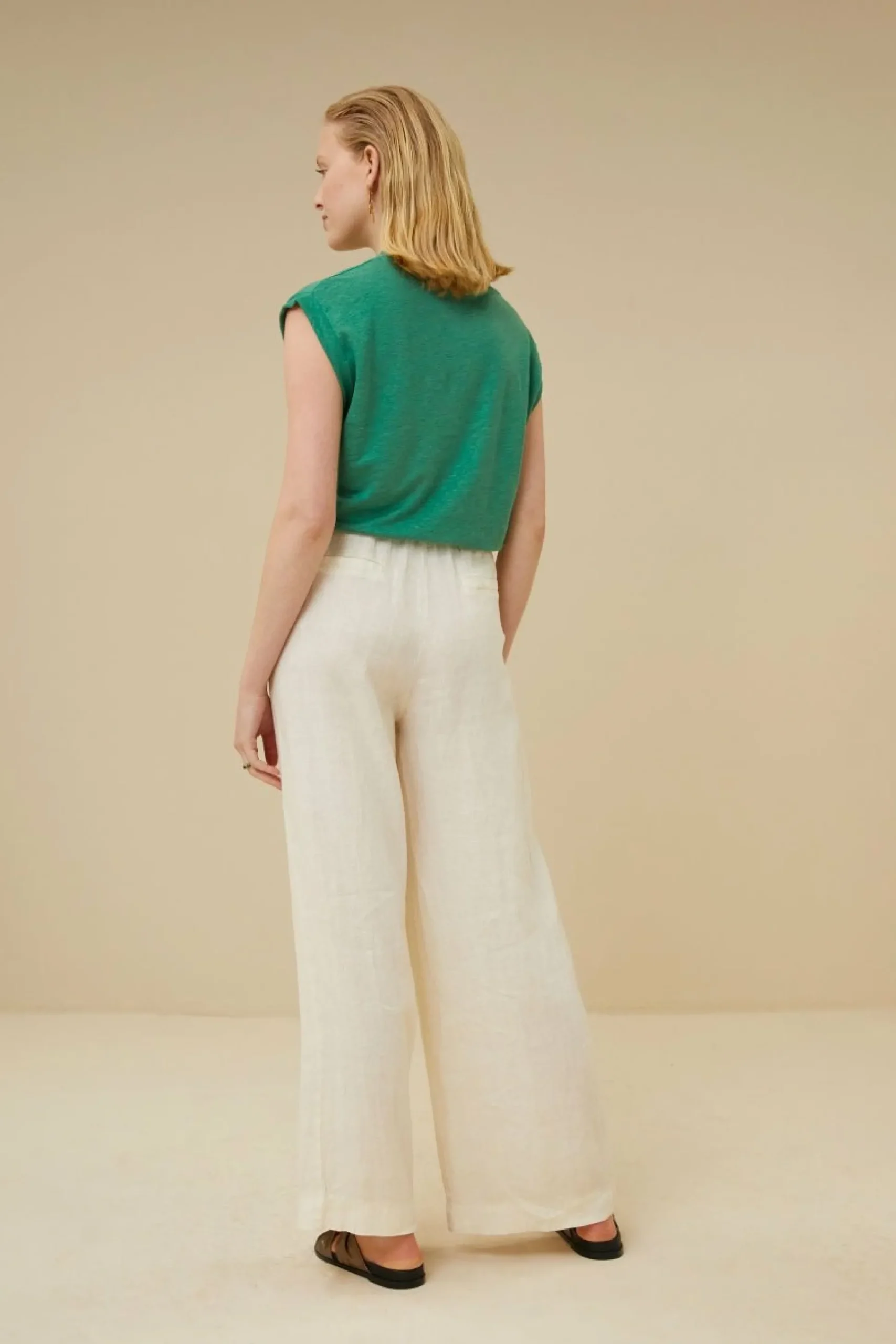 By bar Tops & Shirts<Thelma Linen Top