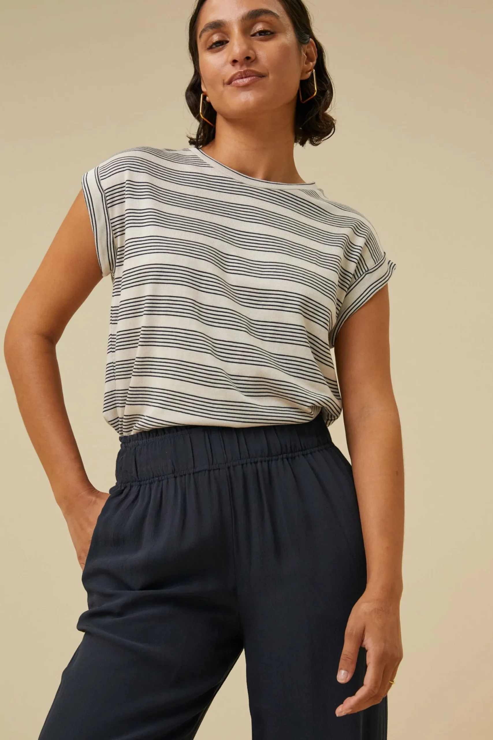By bar Tops & Shirts<Thelma Nautic Stripe Top