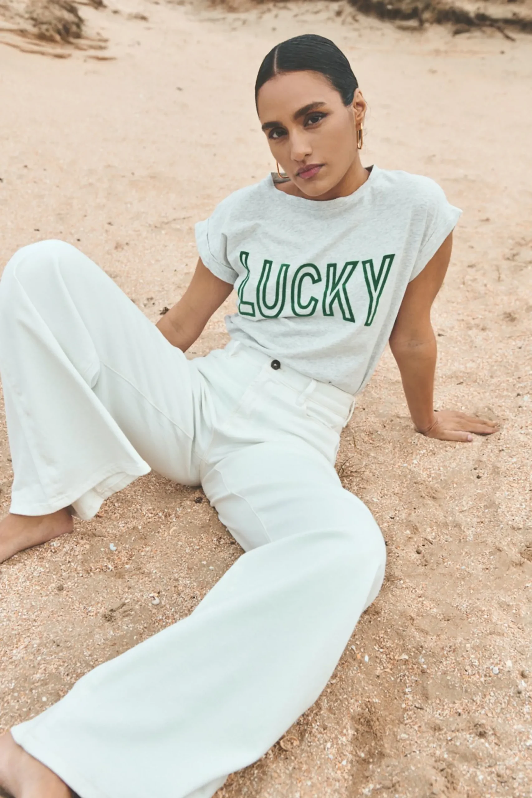 By bar Tops & Shirts<Thelma Open Lucky Top