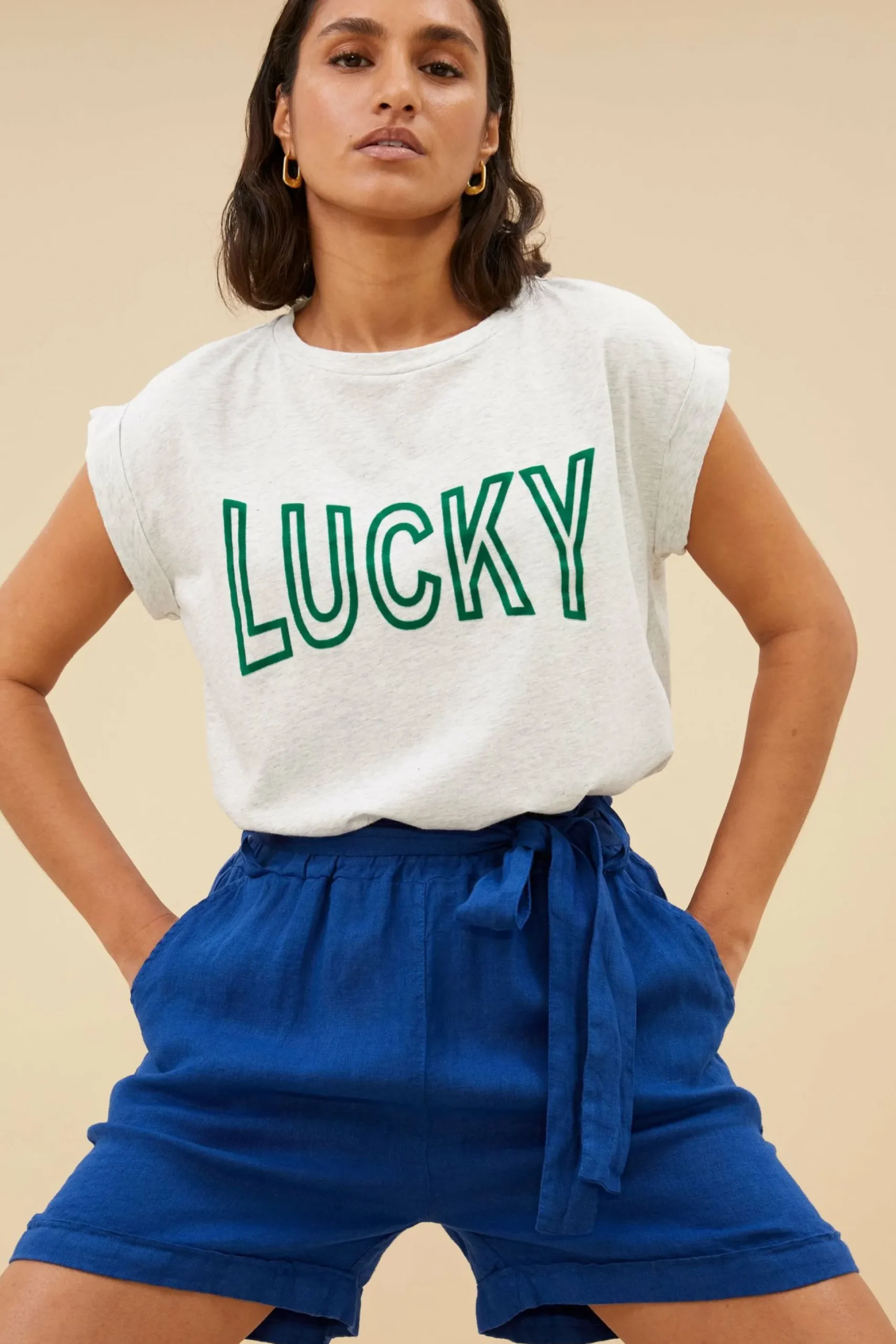 By bar Tops & Shirts<Thelma Open Lucky Top