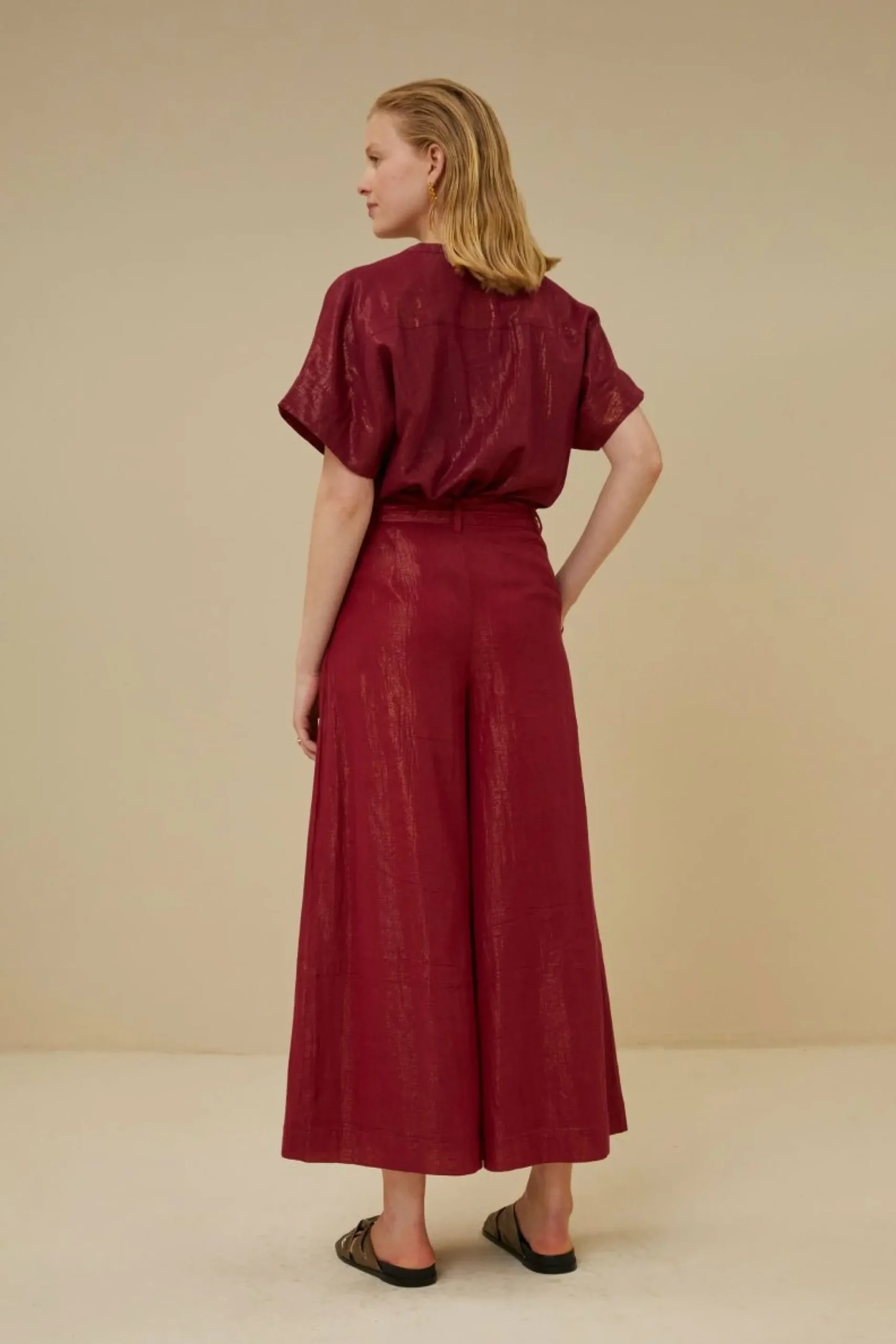 By bar Broeken<Wanda Metallic Pant