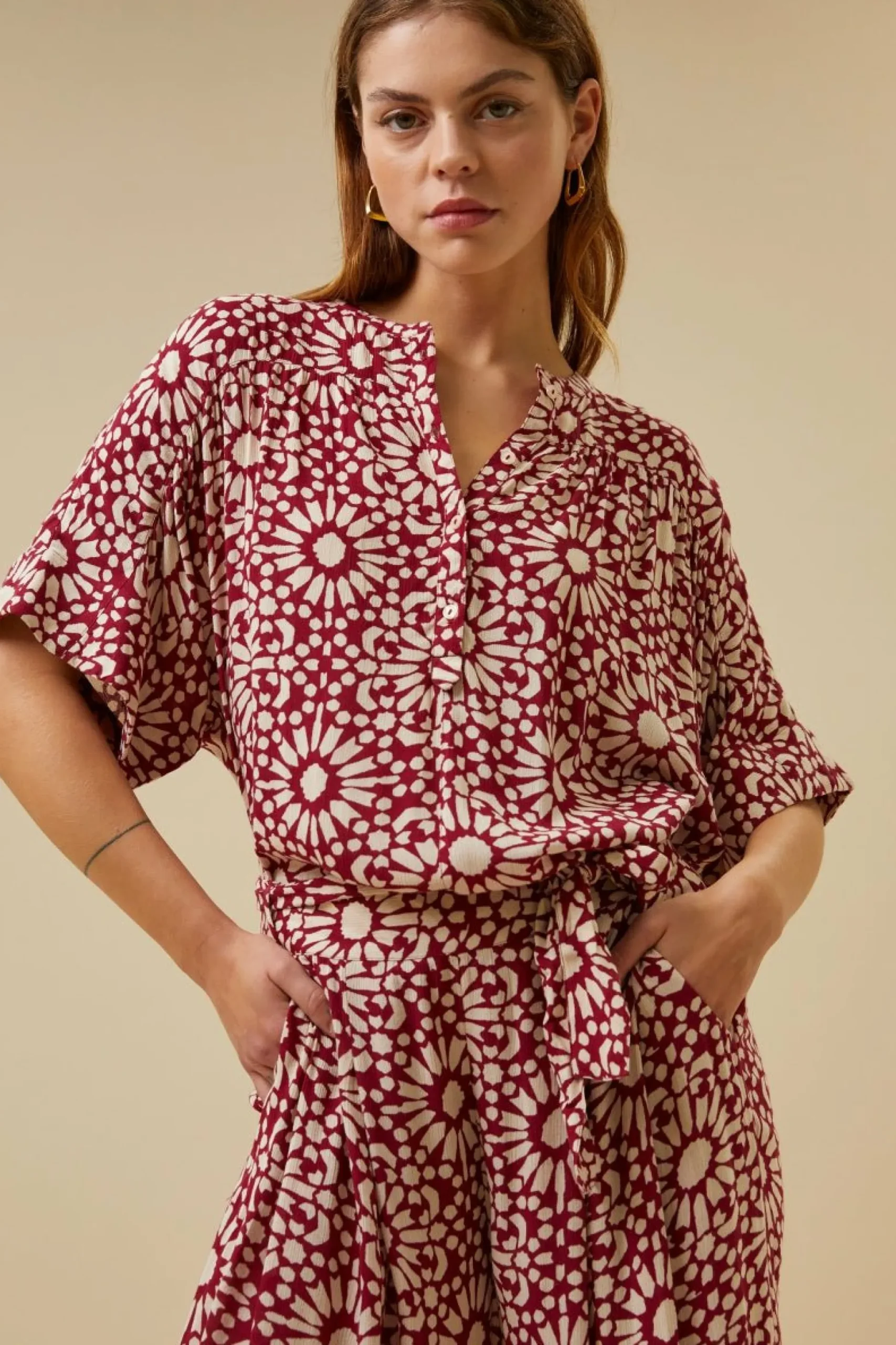 By bar Broeken<Wanda Sunflower Pant