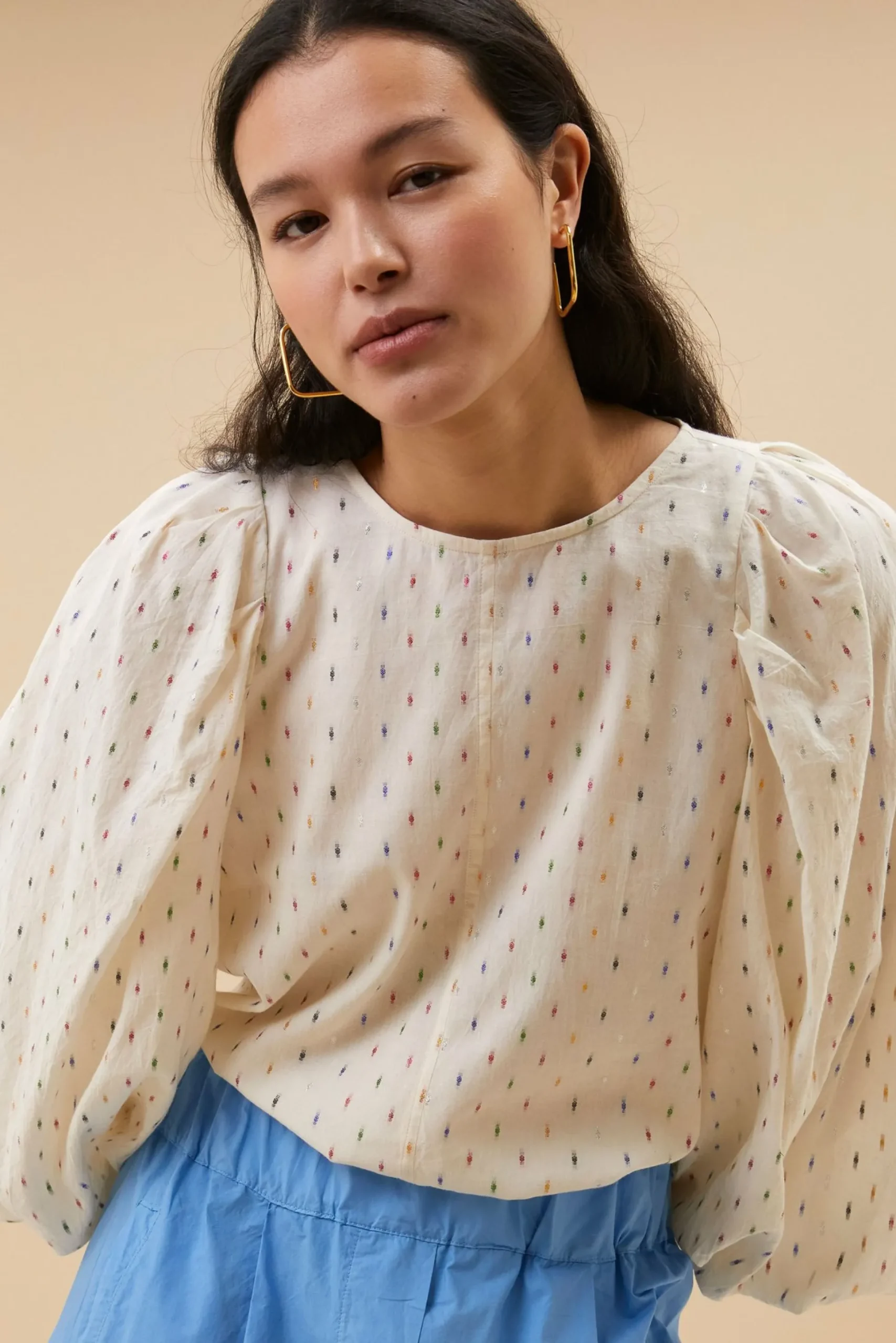 By bar Blouses<Zasu Coloured Lurex Blouse