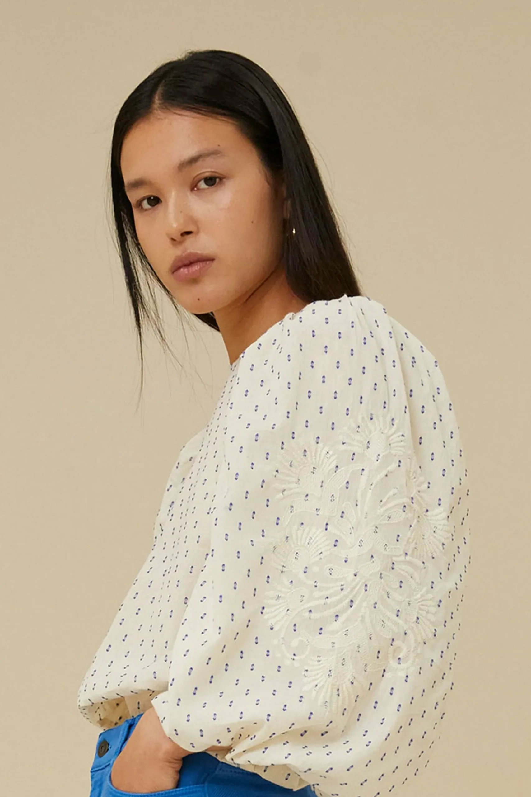 By bar Blouses<Zasu Dots Blouse